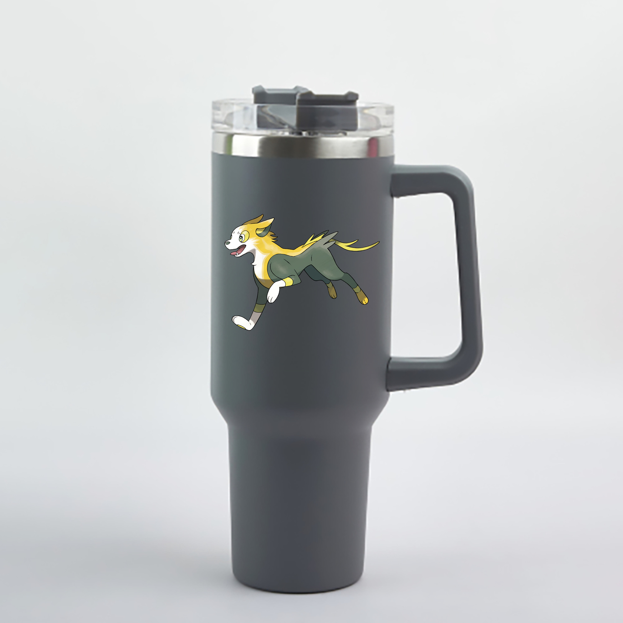 （画像用） ポケットモンスター Pokémon 1200mL車用タンブラー - クリスタルステッカー（プラスチックストロー付き）