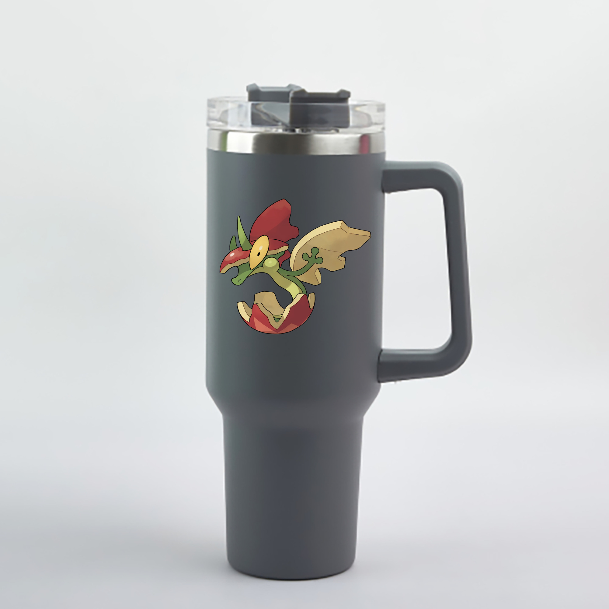 （画像用） ポケットモンスター Pokémon 1200mL車用タンブラー - クリスタルステッカー（プラスチックストロー付き）