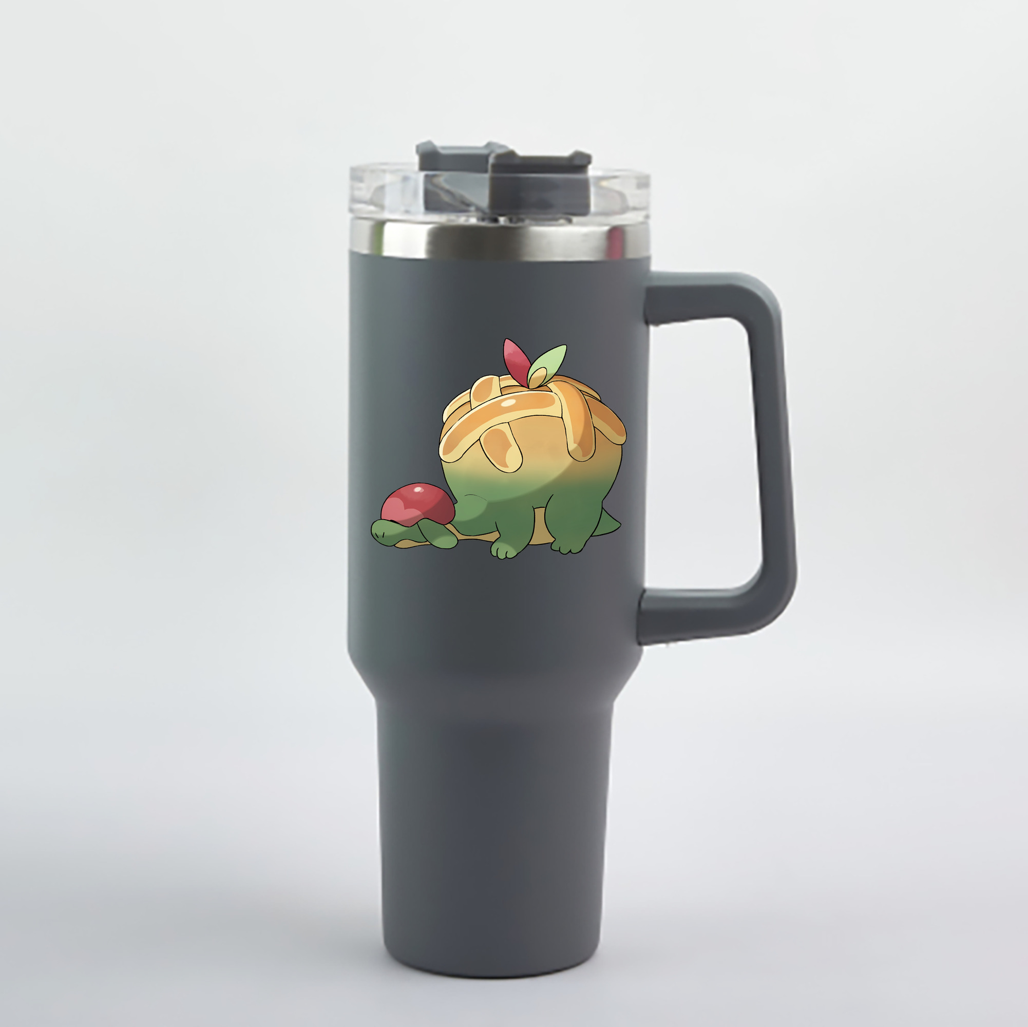 （画像用） ポケットモンスター Pokémon 1200mL車用タンブラー - クリスタルステッカー（プラスチックストロー付き）