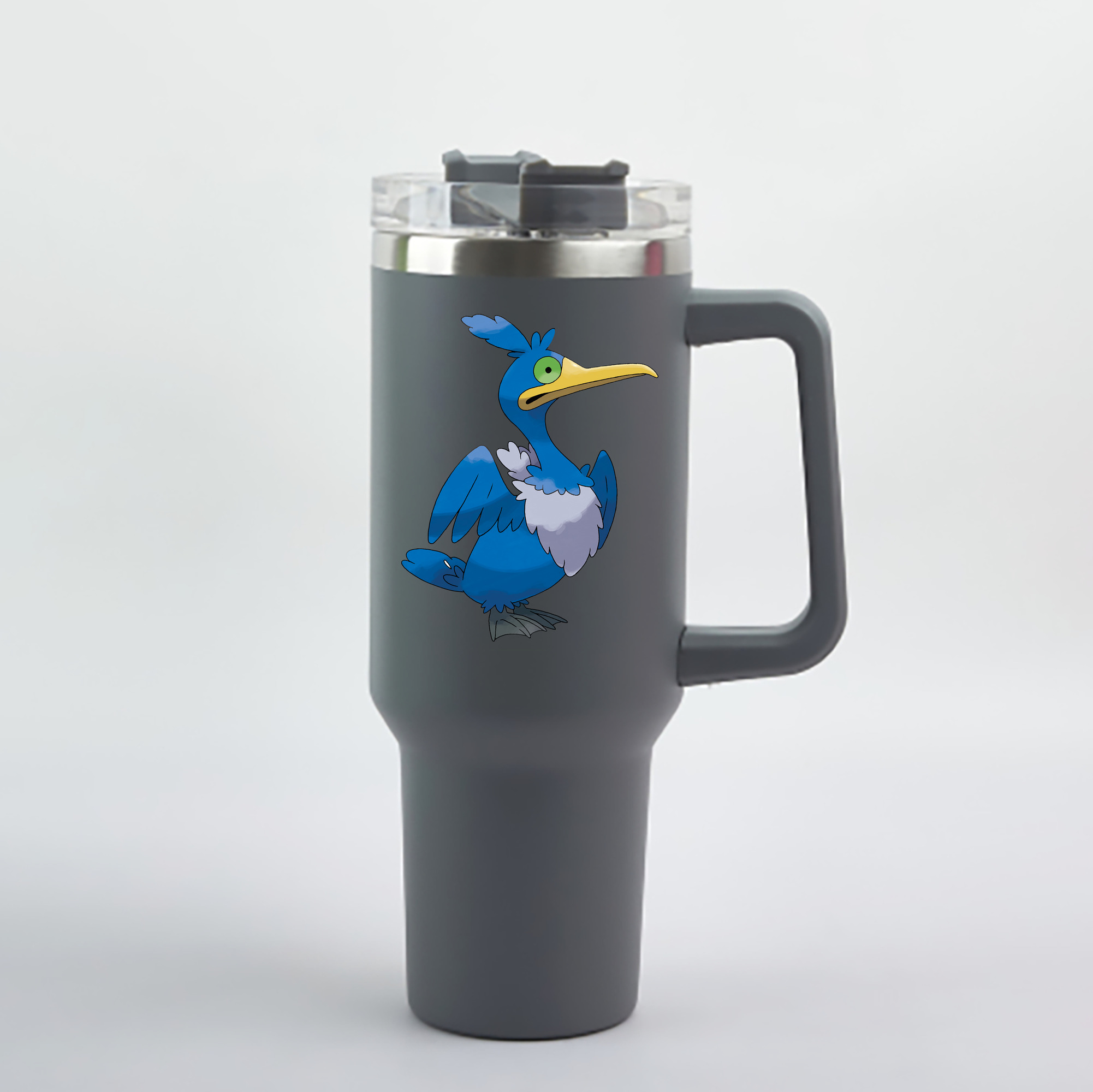 （画像用） ポケットモンスター Pokémon 1200mL車用タンブラー - クリスタルステッカー（プラスチックストロー付き）
