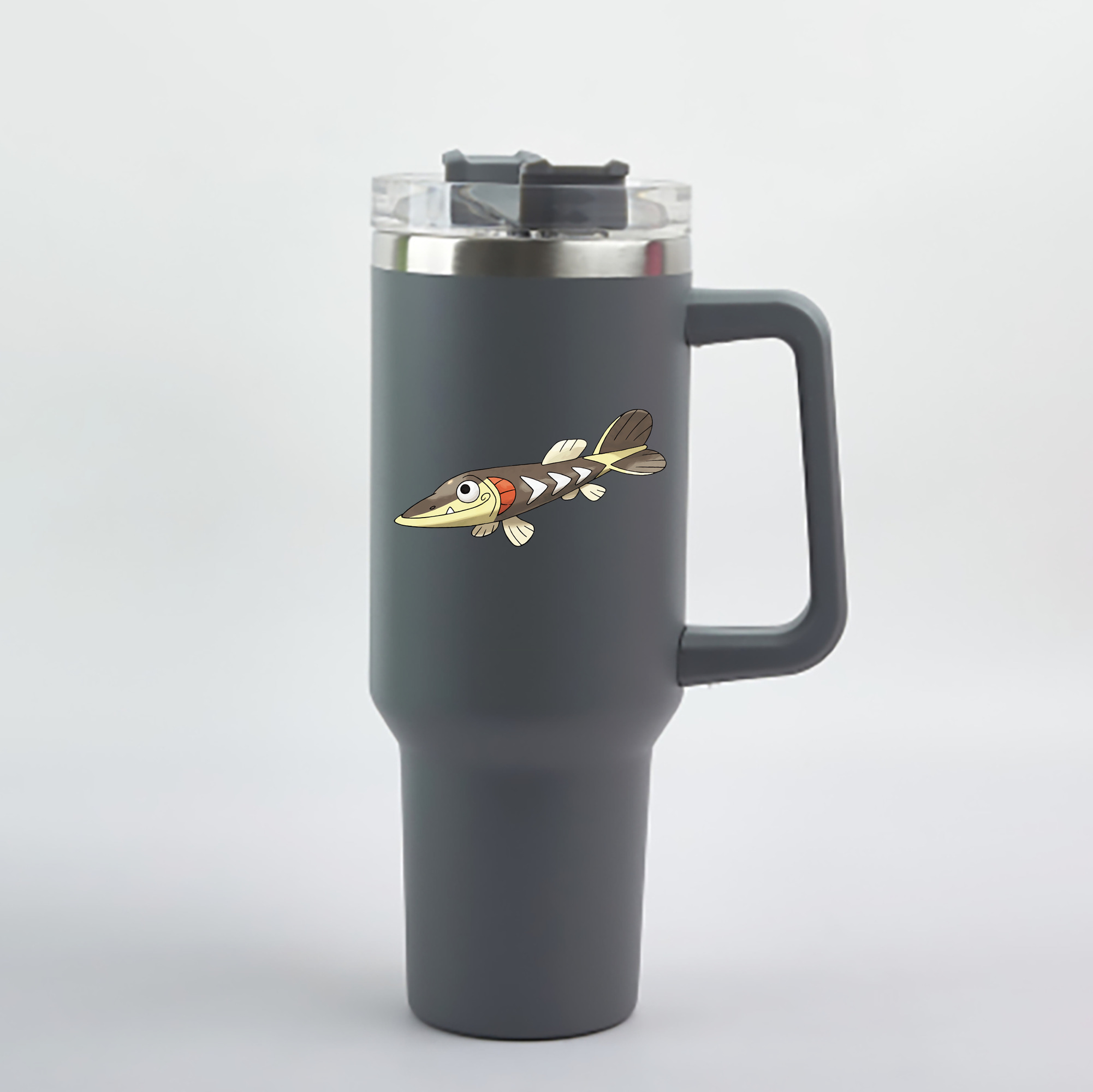 （画像用） ポケットモンスター Pokémon 1200mL車用タンブラー - クリスタルステッカー（プラスチックストロー付き）