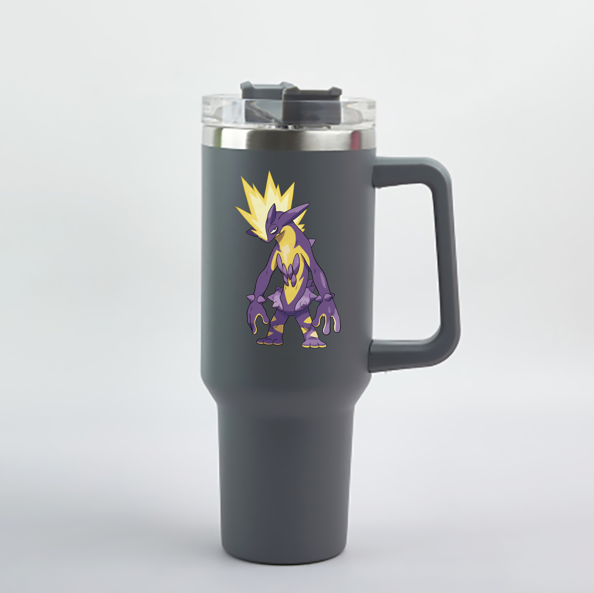 （画像用） ポケットモンスター Pokémon 1200mL車用タンブラー - クリスタルステッカー（プラスチックストロー付き）