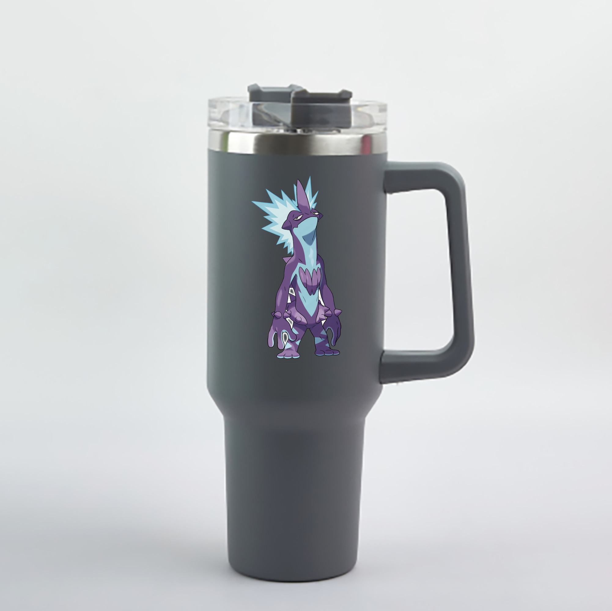 （画像用） ポケットモンスター Pokémon 1200mL車用タンブラー - クリスタルステッカー（プラスチックストロー付き）