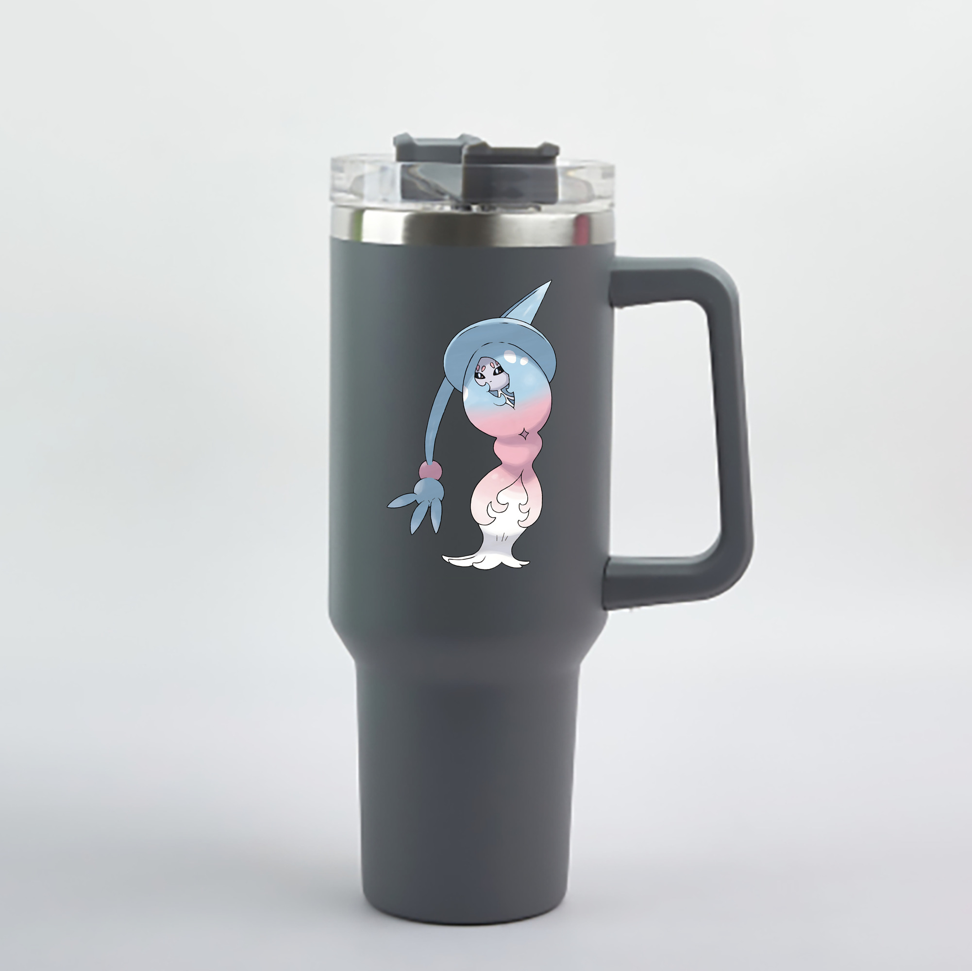 （画像用） ポケットモンスター Pokémon 1200mL車用タンブラー - クリスタルステッカー（プラスチックストロー付き）