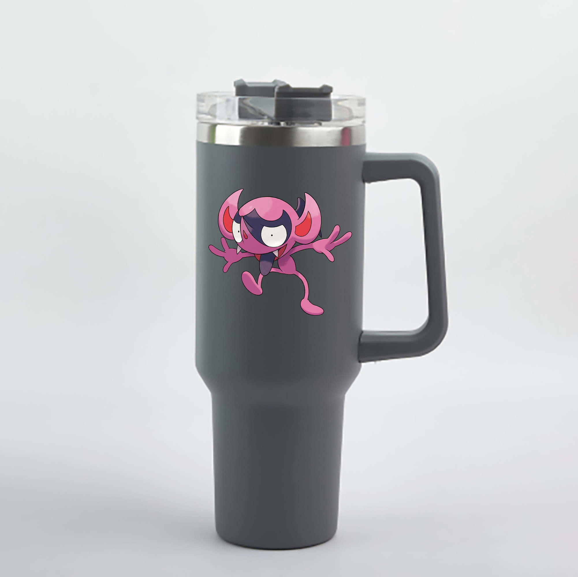 （画像用） ポケットモンスター Pokémon 1200mL車用タンブラー - クリスタルステッカー（プラスチックストロー付き）