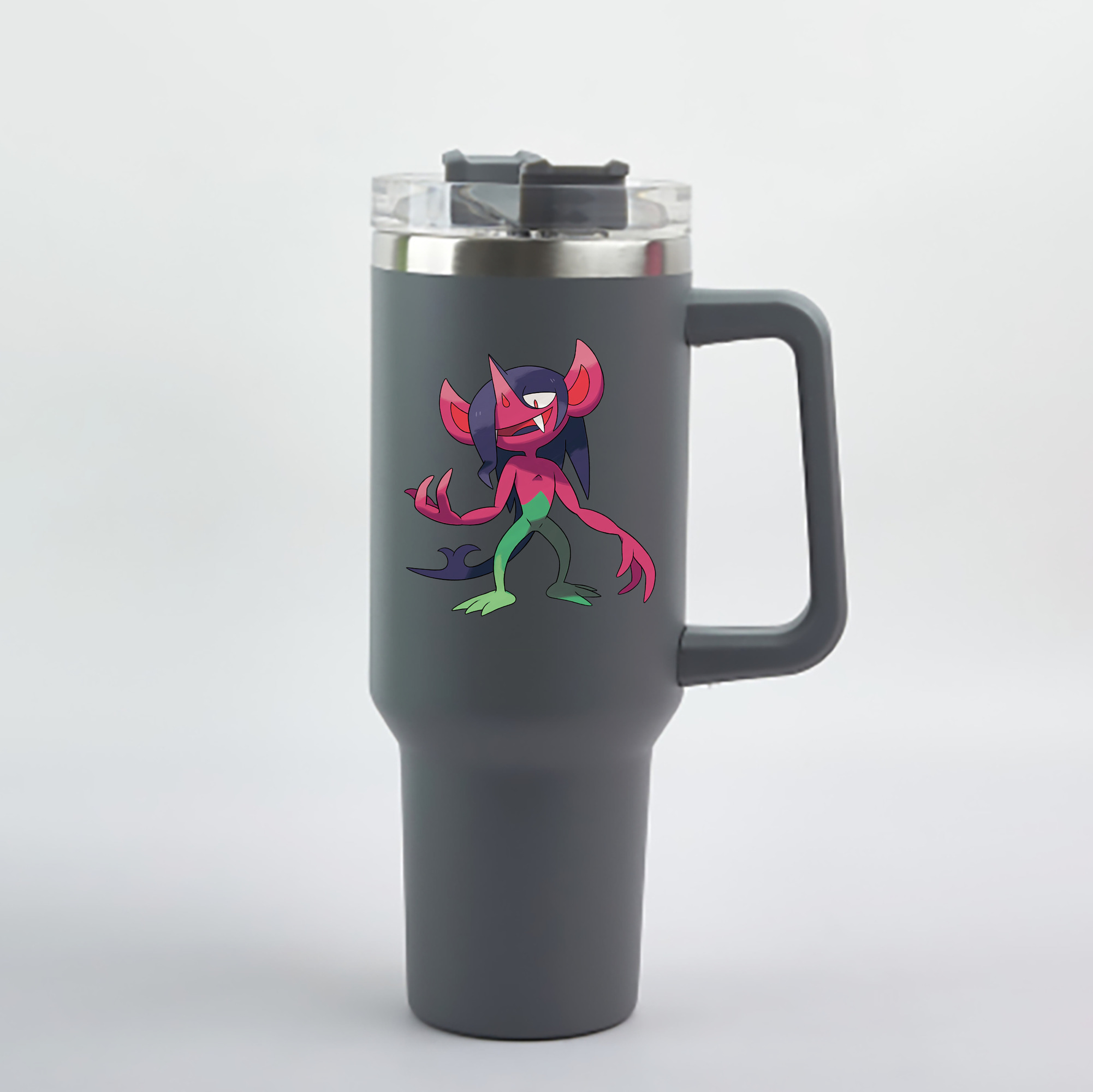 （画像用） ポケットモンスター Pokémon 1200mL車用タンブラー - クリスタルステッカー（プラスチックストロー付き）