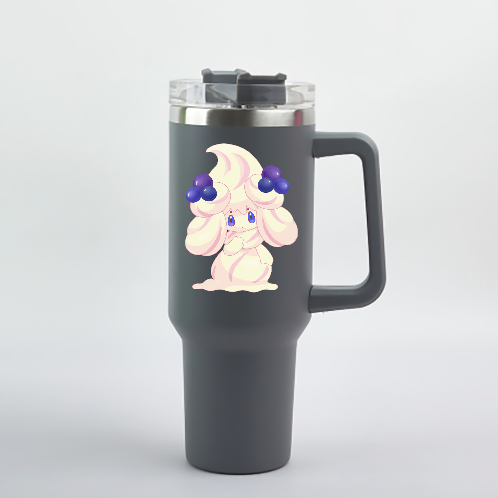 （画像用） ポケットモンスター Pokémon 1200mL車用タンブラー - クリスタルステッカー（プラスチックストロー付き）