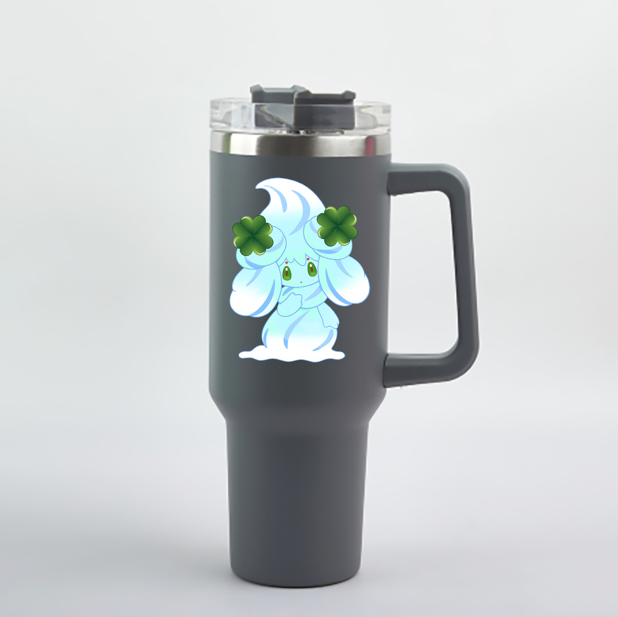 （画像用） ポケットモンスター Pokémon 1200mL車用タンブラー - クリスタルステッカー（プラスチックストロー付き）