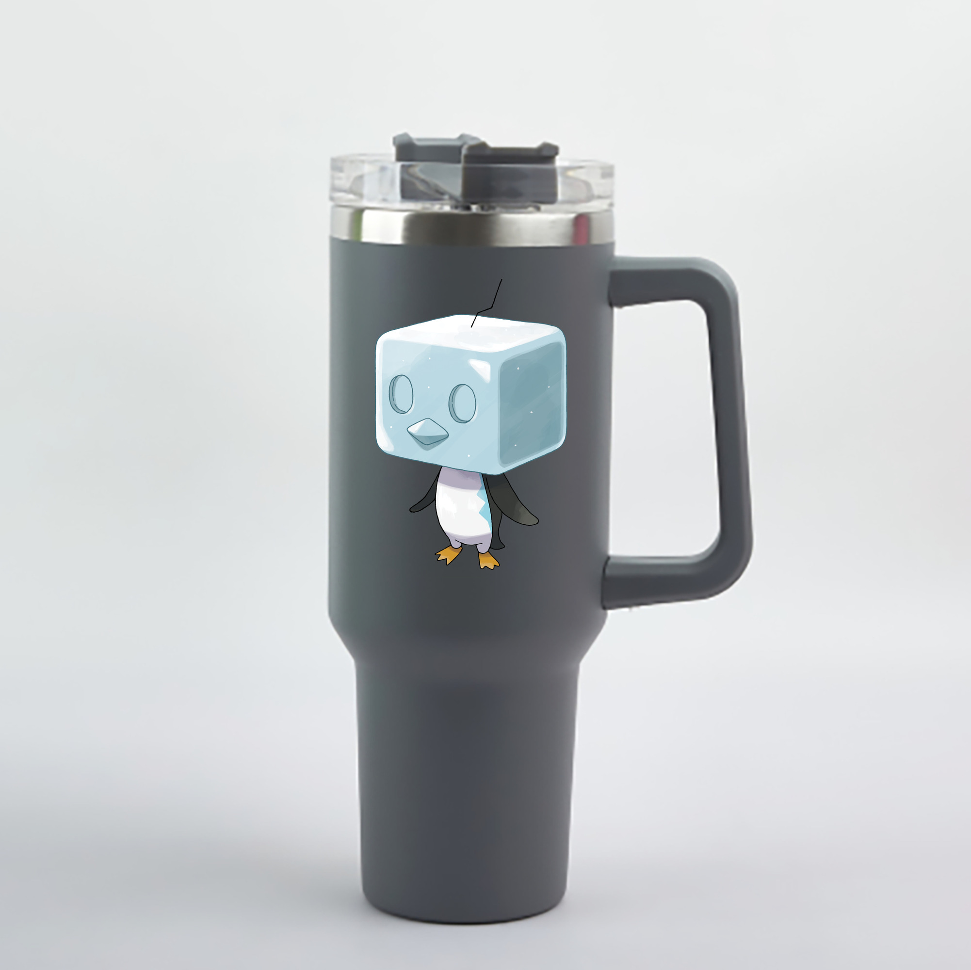 （画像用） ポケットモンスター Pokémon 1200mL車用タンブラー - クリスタルステッカー（プラスチックストロー付き）
