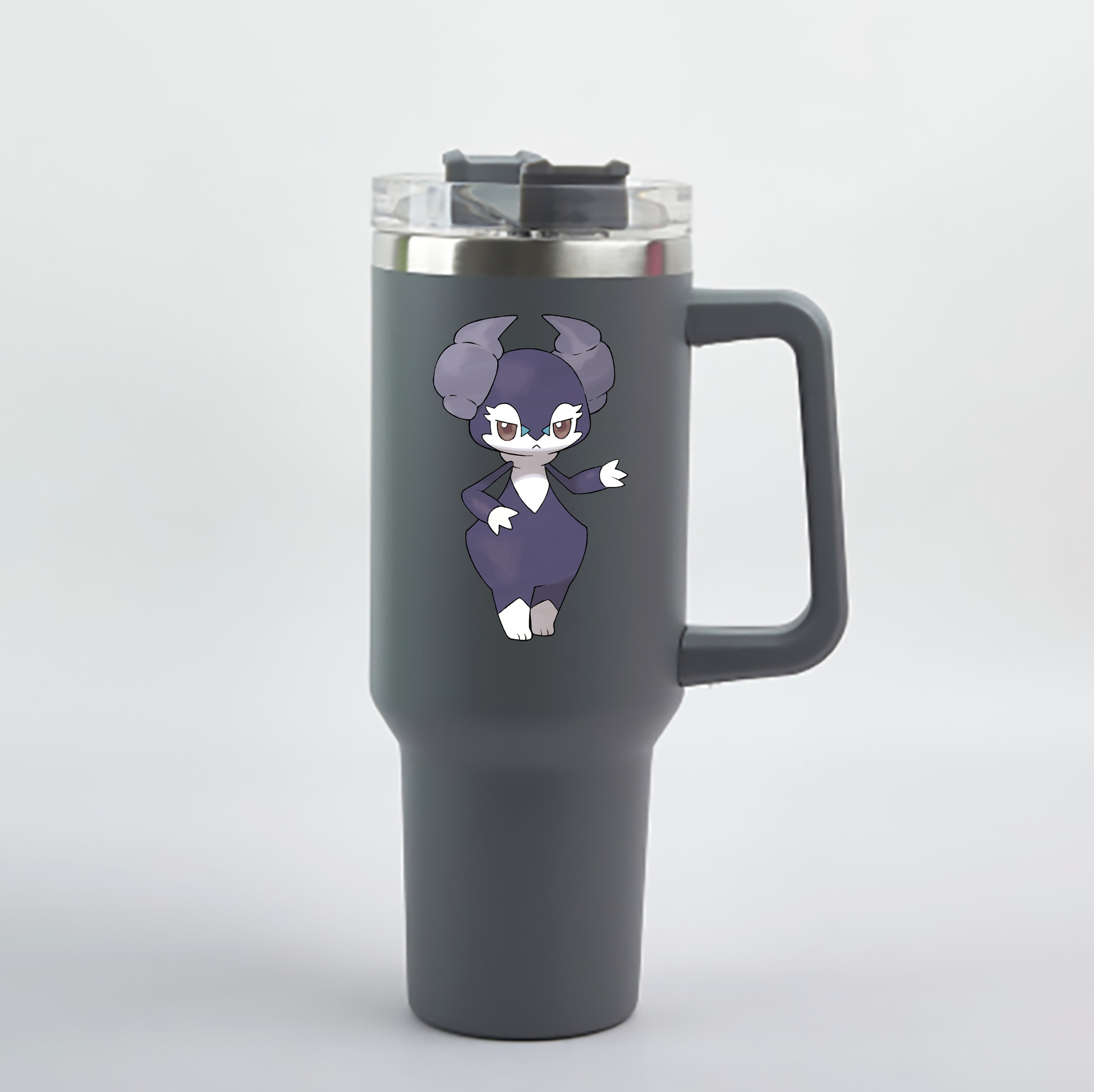 （画像用） ポケットモンスター Pokémon 1200mL車用タンブラー - クリスタルステッカー（プラスチックストロー付き）