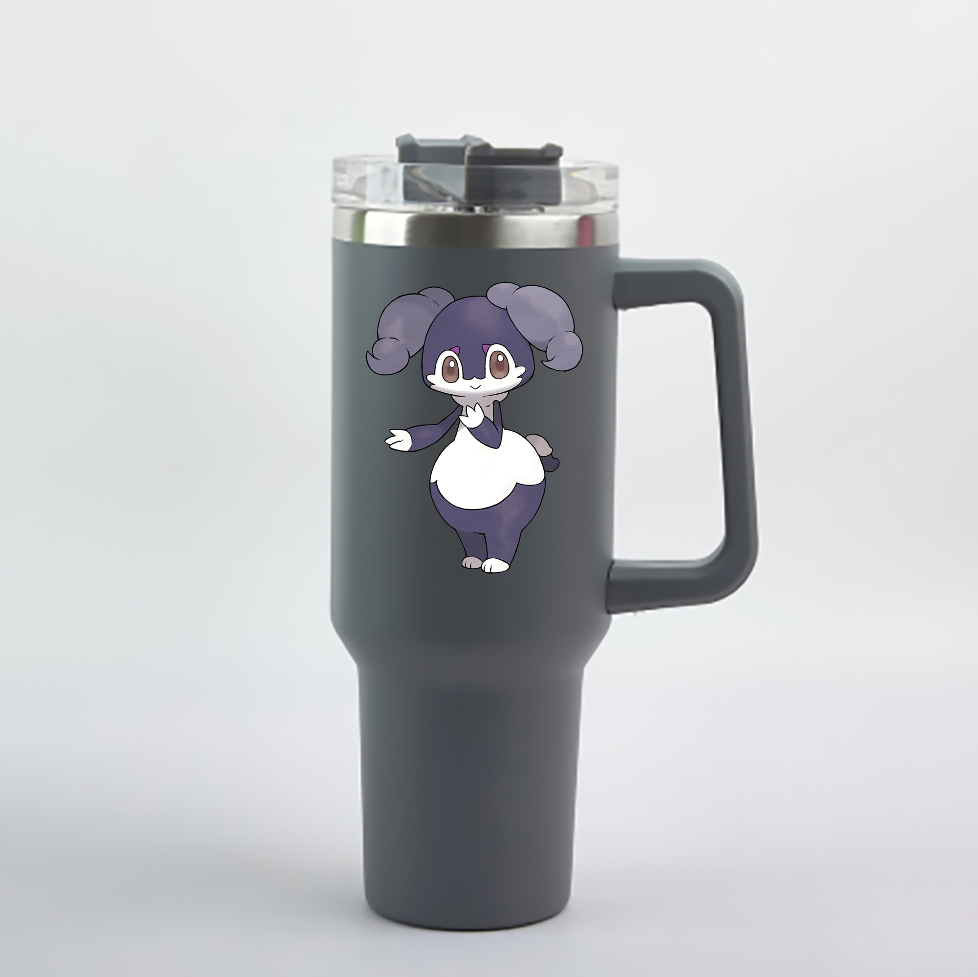 （画像用） ポケットモンスター Pokémon 1200mL車用タンブラー - クリスタルステッカー（プラスチックストロー付き）