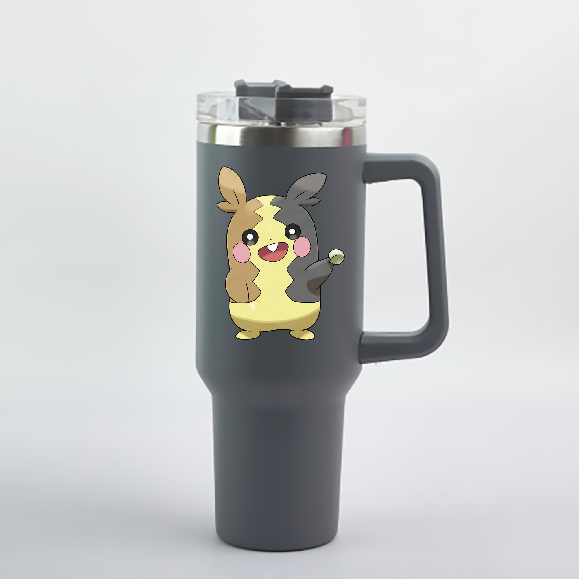 （画像用） ポケットモンスター Pokémon 1200mL車用タンブラー - クリスタルステッカー（プラスチックストロー付き）