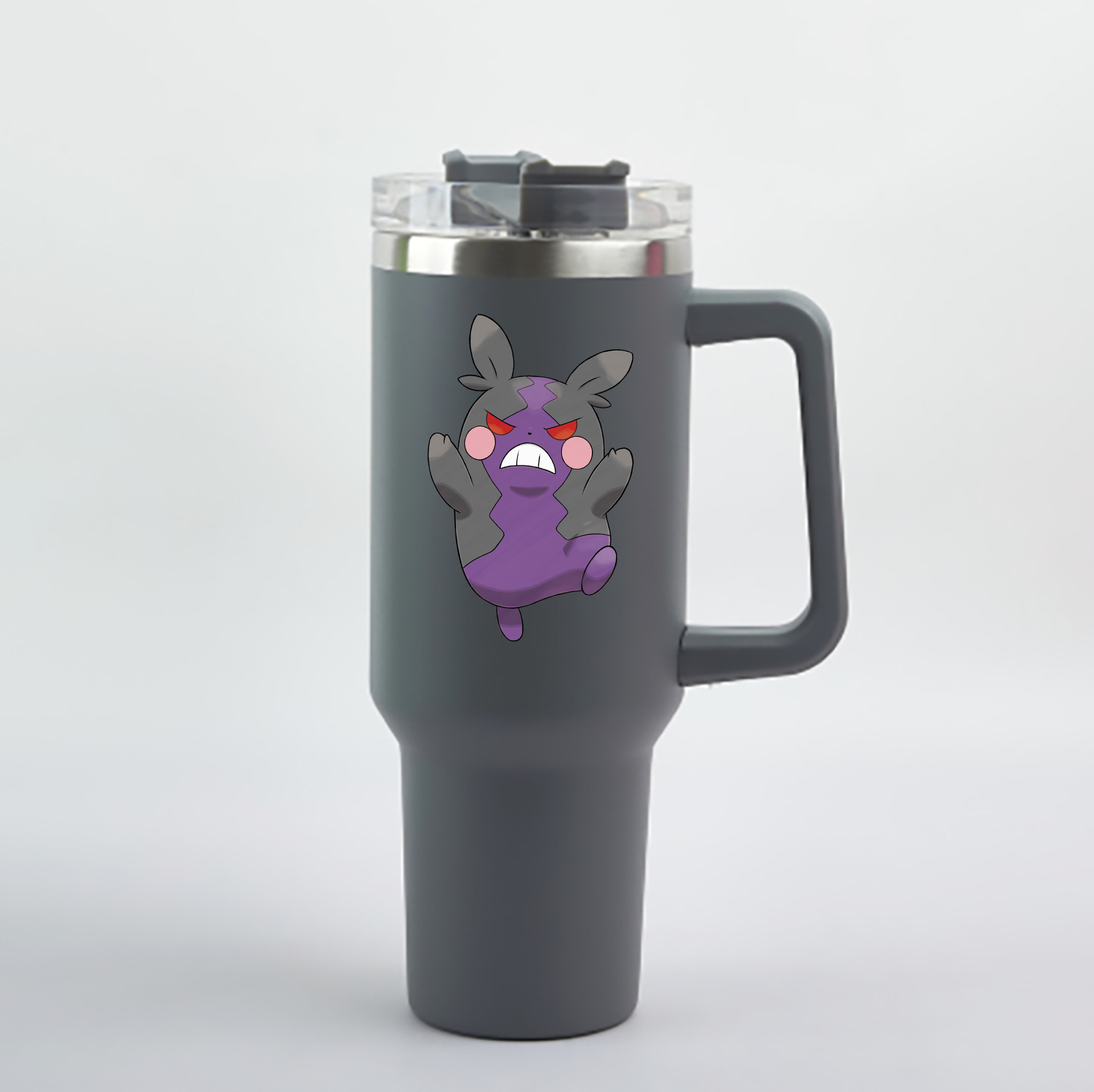 （画像用） ポケットモンスター Pokémon 1200mL車用タンブラー - クリスタルステッカー（プラスチックストロー付き）