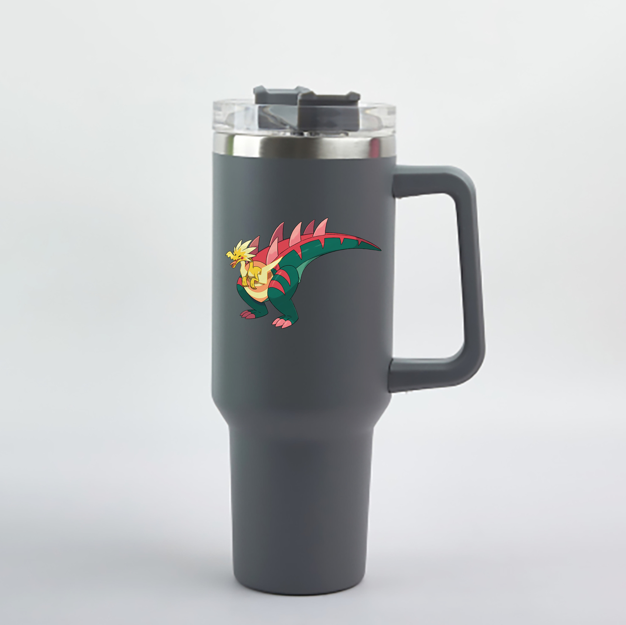 （画像用） ポケットモンスター Pokémon 1200mL車用タンブラー - クリスタルステッカー（プラスチックストロー付き）