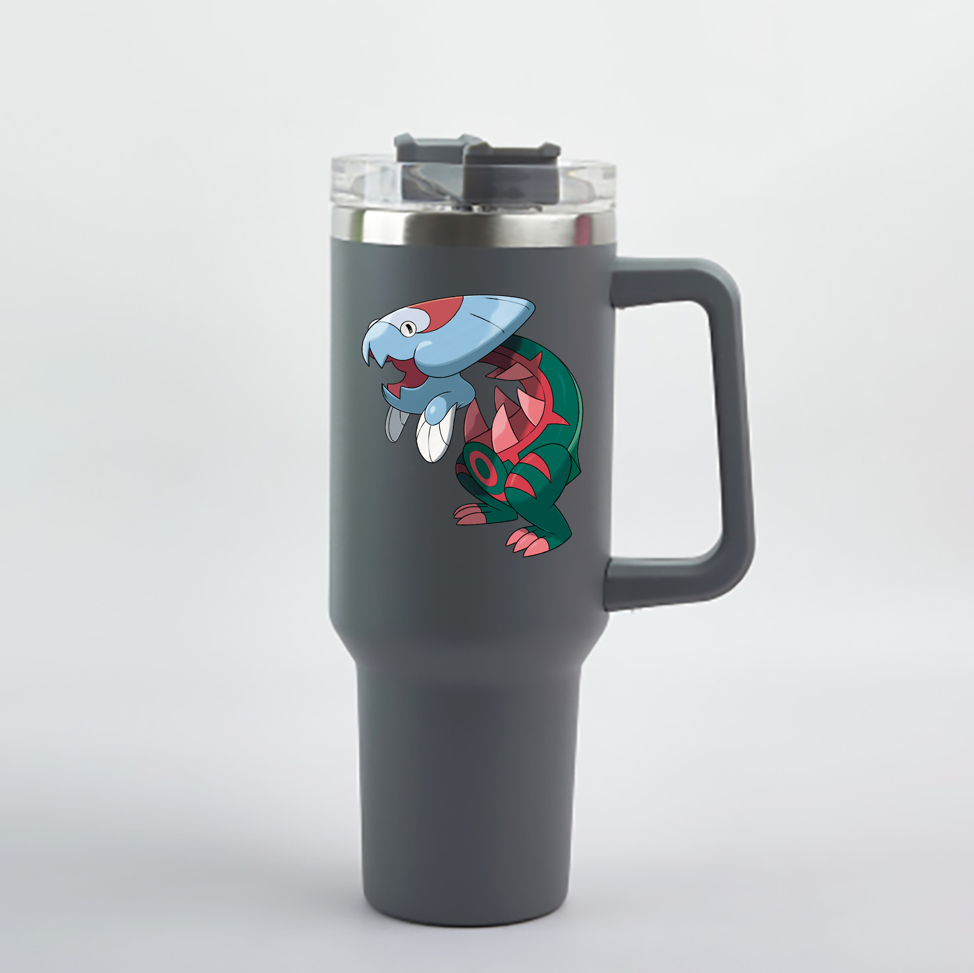 （画像用） ポケットモンスター Pokémon 1200mL車用タンブラー - クリスタルステッカー（プラスチックストロー付き）