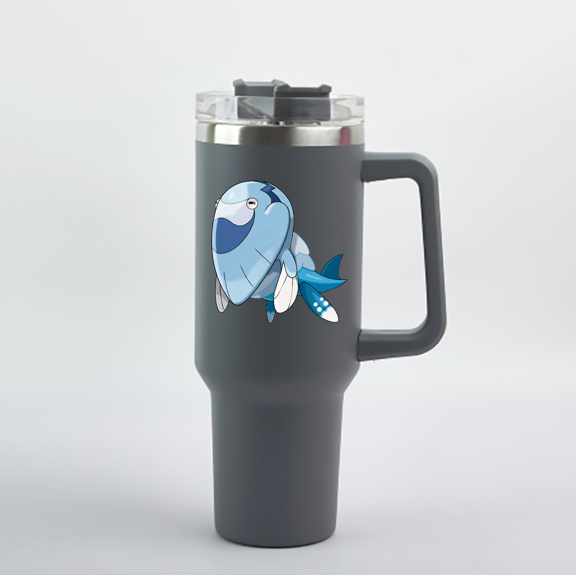 （画像用） ポケットモンスター Pokémon 1200mL車用タンブラー - クリスタルステッカー（プラスチックストロー付き）