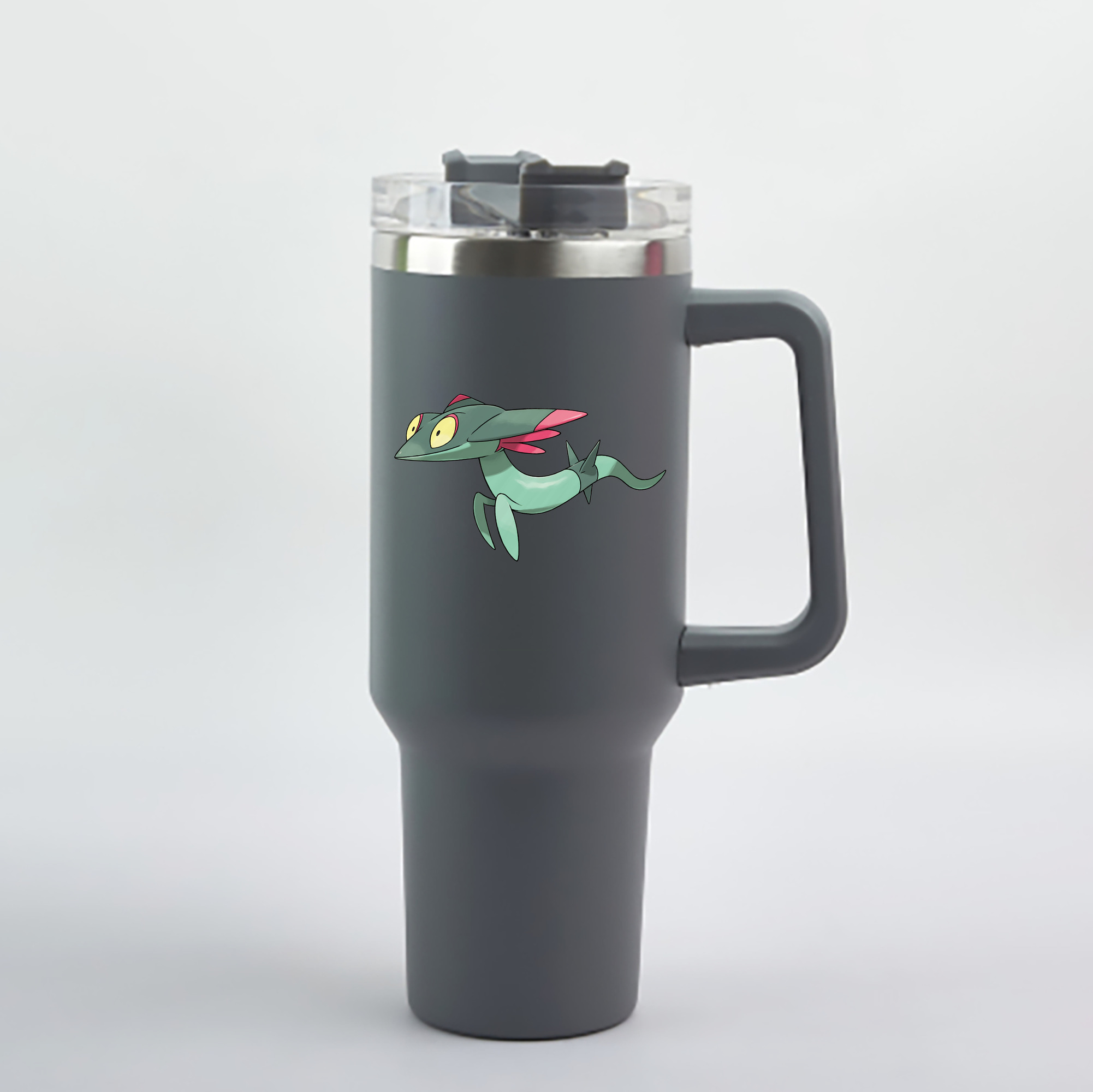 （画像用） ポケットモンスター Pokémon 1200mL車用タンブラー - クリスタルステッカー（プラスチックストロー付き）