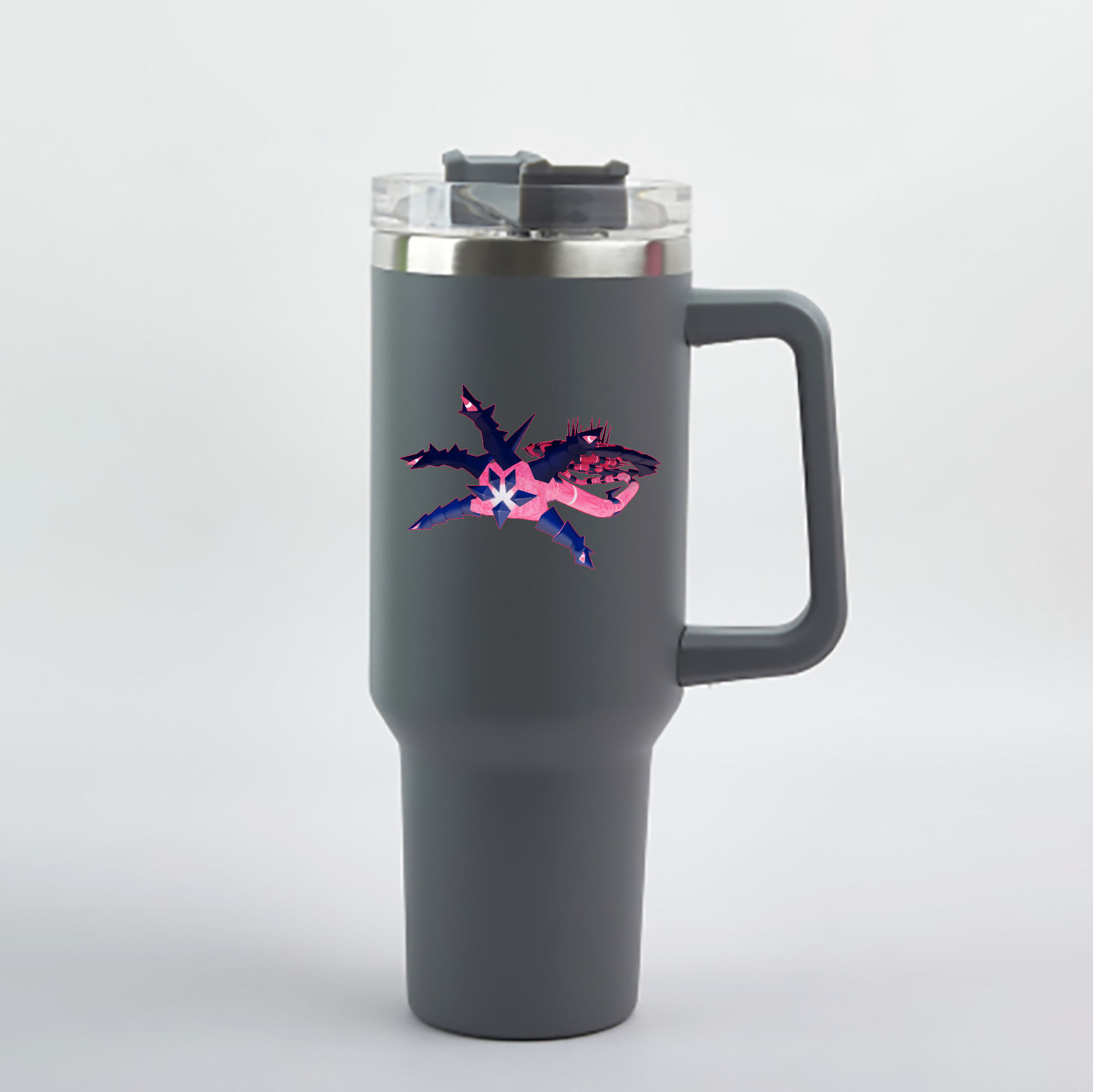 （画像用） ポケットモンスター Pokémon 1200mL車用タンブラー - クリスタルステッカー（プラスチックストロー付き）