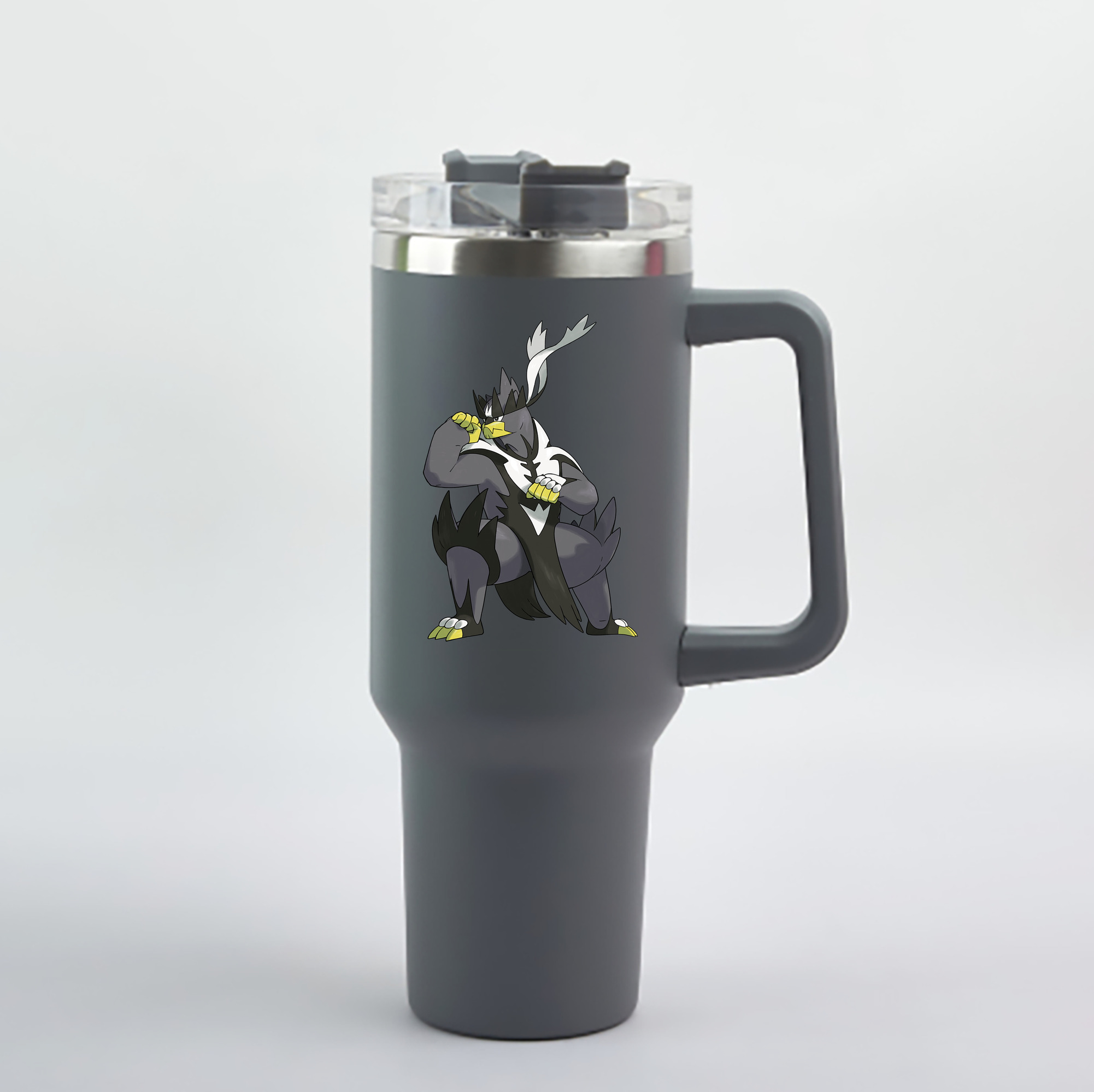 （画像用） ポケットモンスター Pokémon 1200mL車用タンブラー - クリスタルステッカー（プラスチックストロー付き）