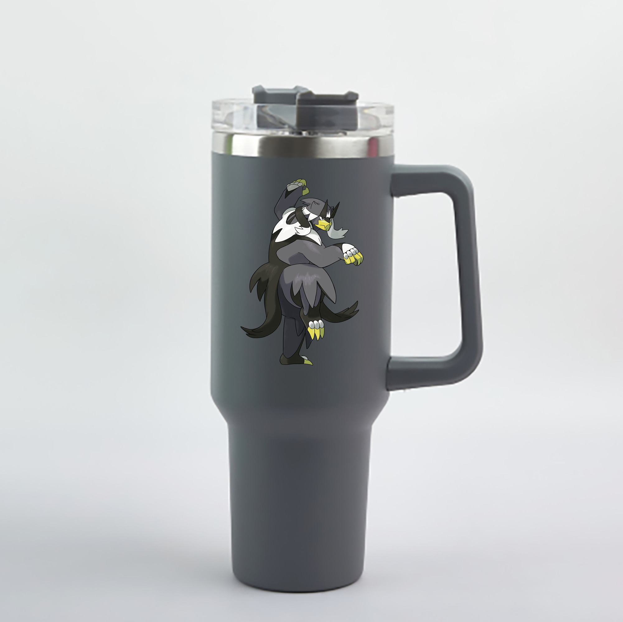 （画像用） ポケットモンスター Pokémon 1200mL車用タンブラー - クリスタルステッカー（プラスチックストロー付き）
