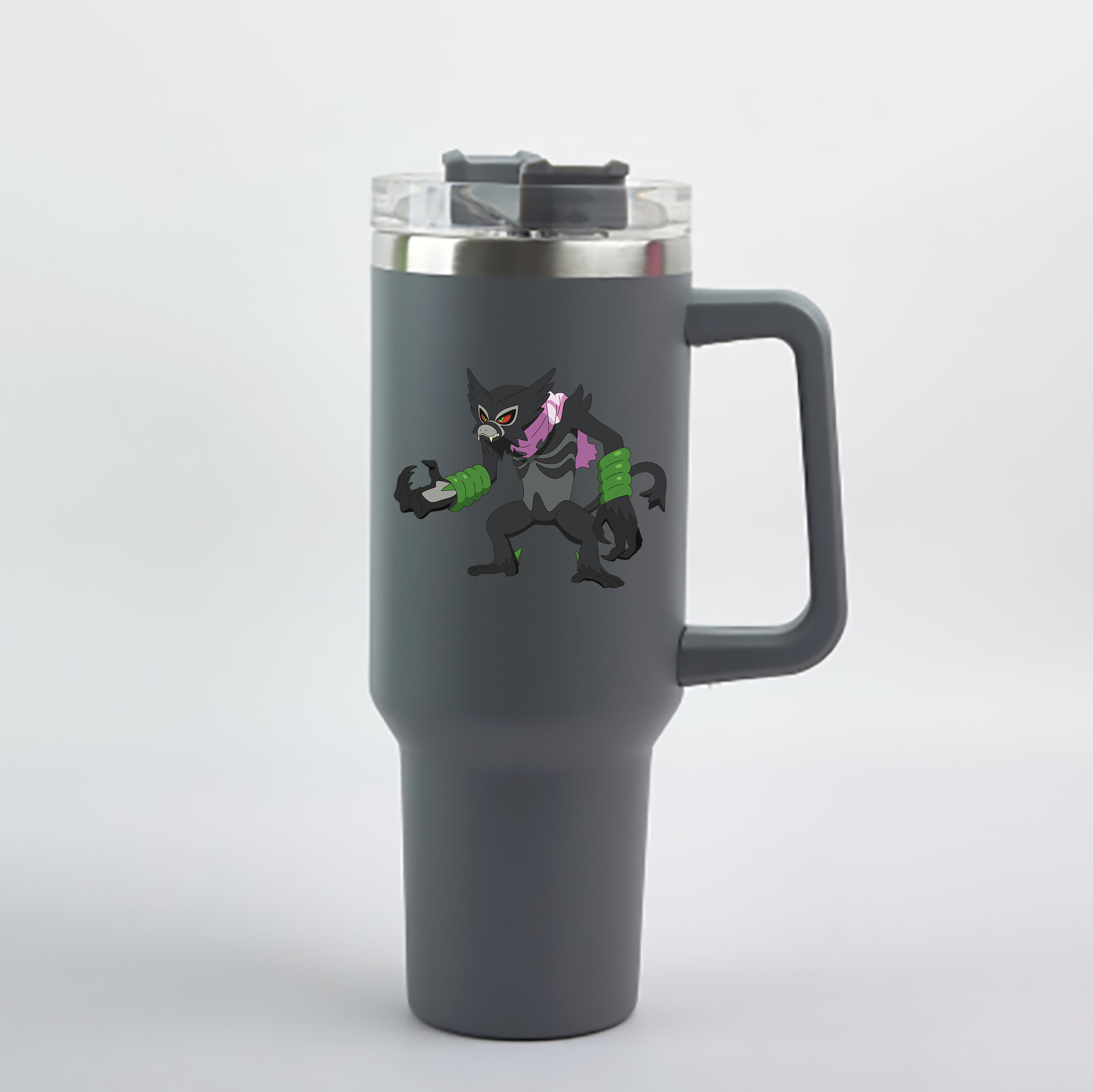 （画像用） ポケットモンスター Pokémon 1200mL車用タンブラー - クリスタルステッカー（プラスチックストロー付き）