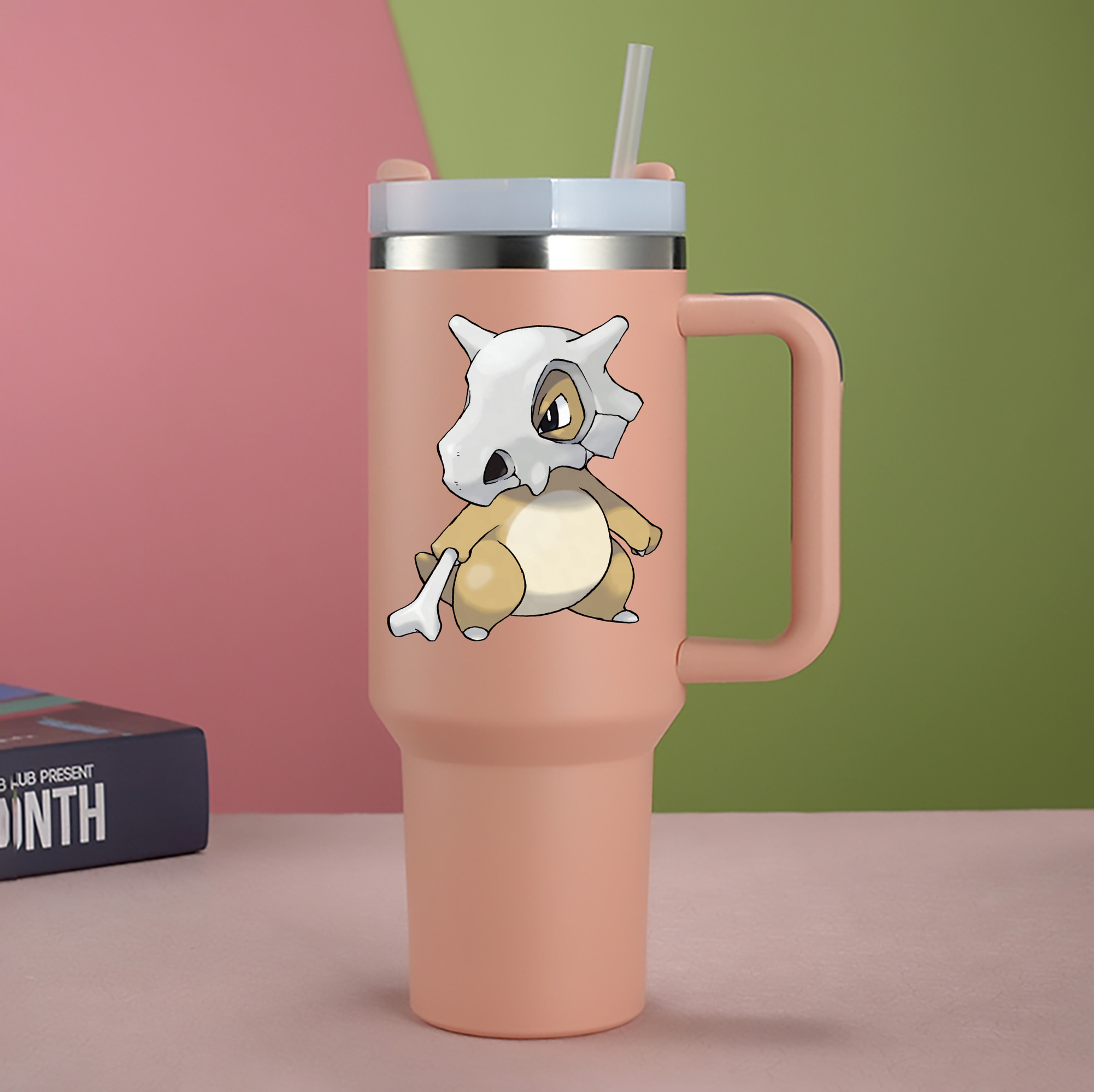 （画像用） ポケットモンスター Pokémon 1200mL車用タンブラー - クリスタルステッカー（プラスチックストロー付き）