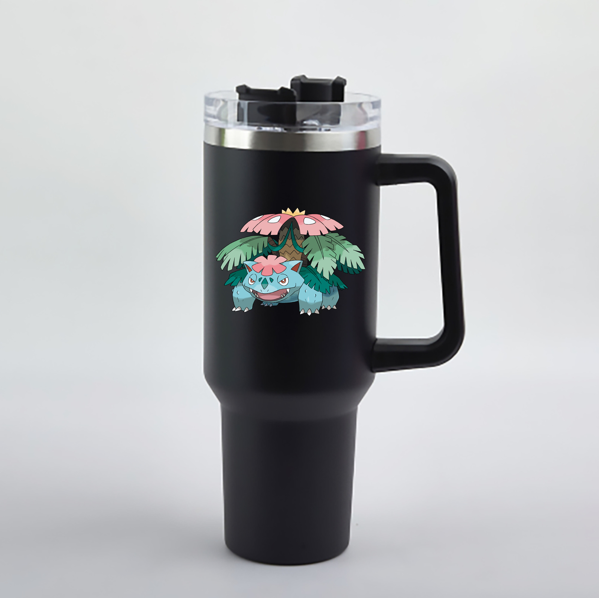（画像用） ポケットモンスター Pokémon 1200mL車用タンブラー - クリスタルステッカー（プラスチックストロー付き）