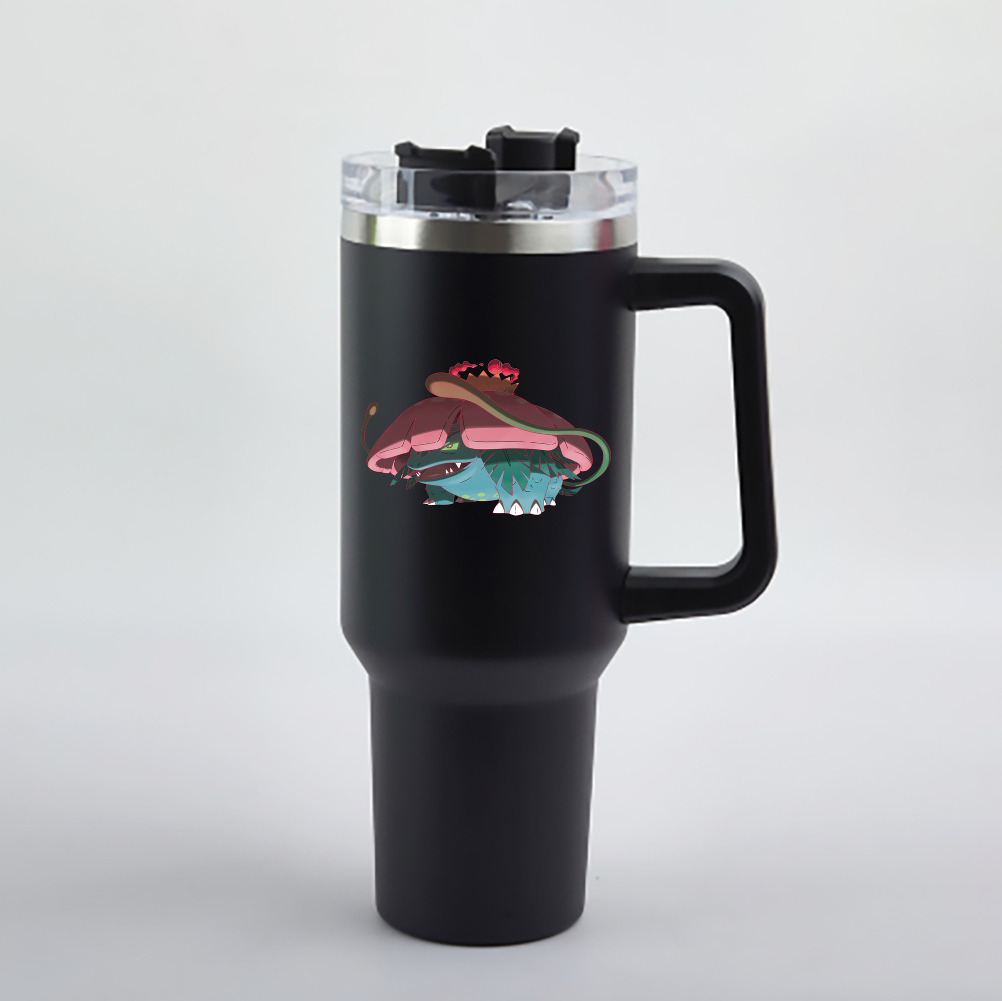 （画像用） ポケットモンスター Pokémon 1200mL車用タンブラー - クリスタルステッカー（プラスチックストロー付き）