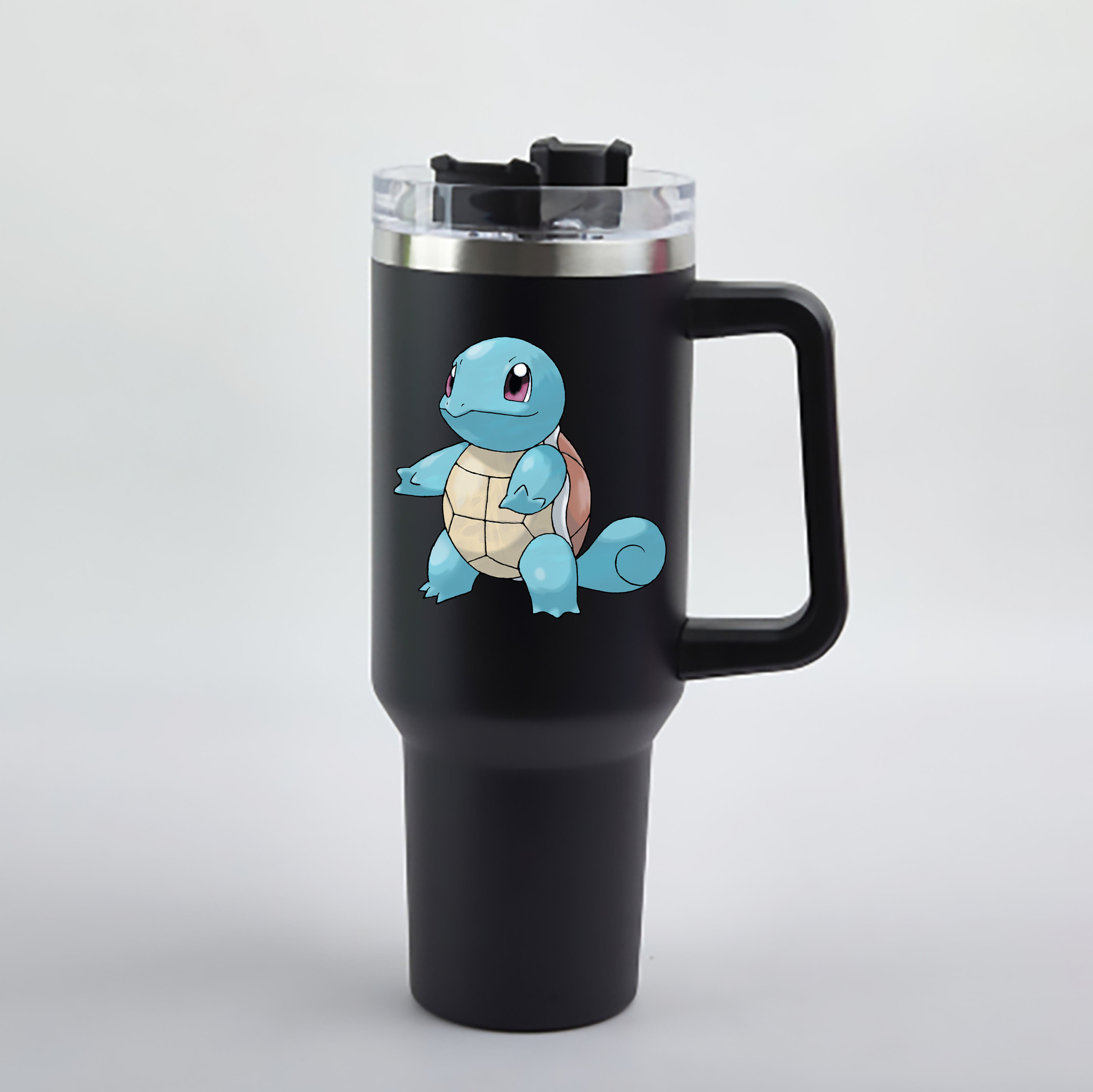 （画像用） ポケットモンスター Pokémon 1200mL車用タンブラー - クリスタルステッカー（プラスチックストロー付き）