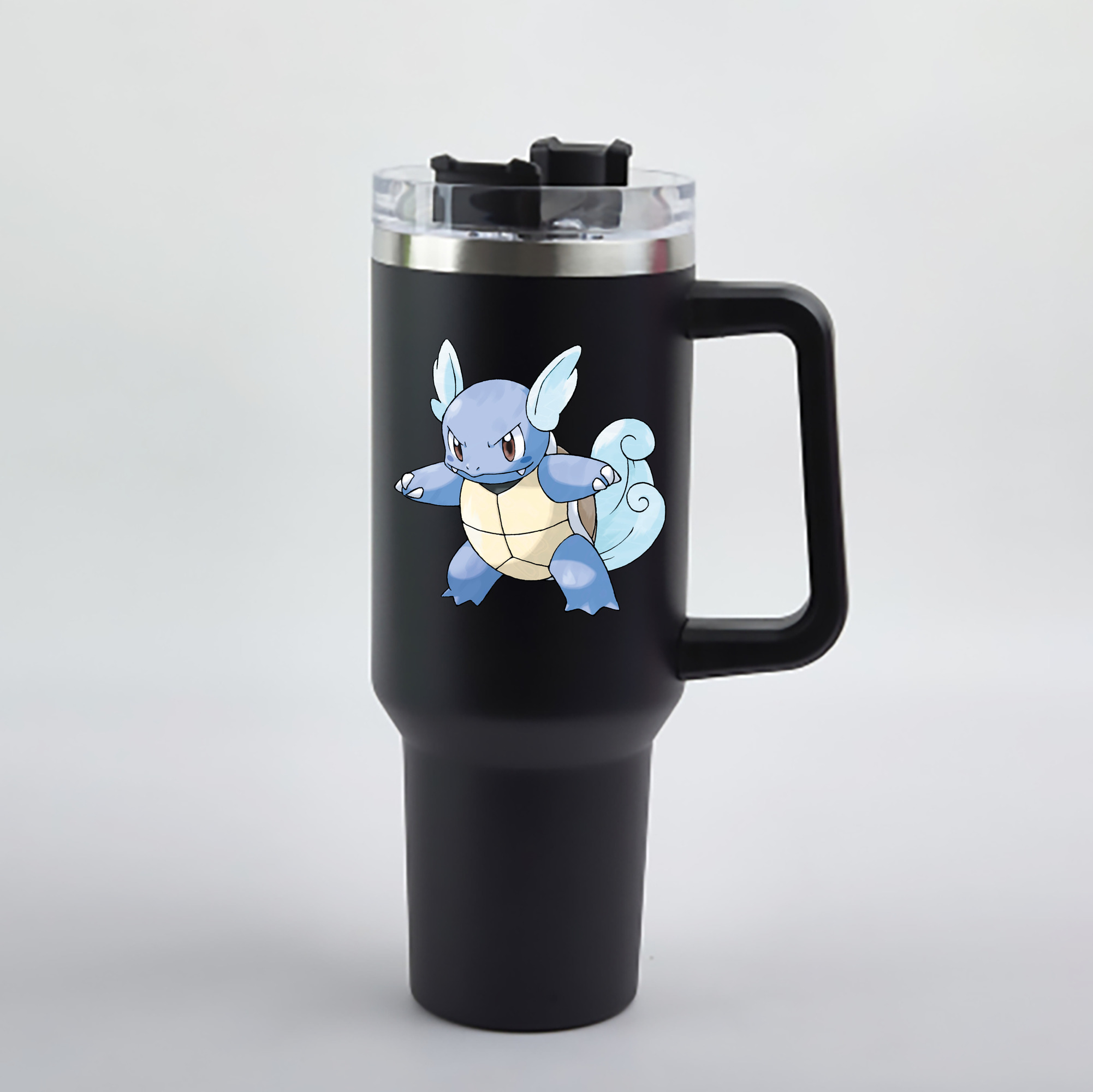 （画像用） ポケットモンスター Pokémon 1200mL車用タンブラー - クリスタルステッカー（プラスチックストロー付き）