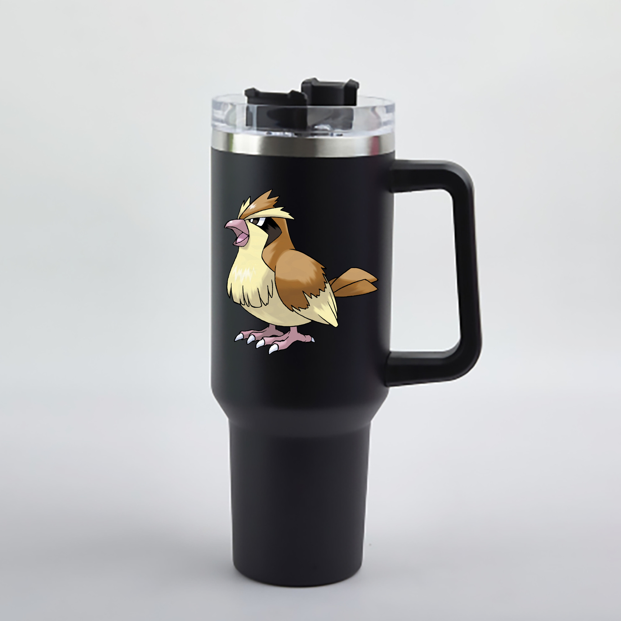 （画像用） ポケットモンスター Pokémon 1200mL車用タンブラー - クリスタルステッカー（プラスチックストロー付き）