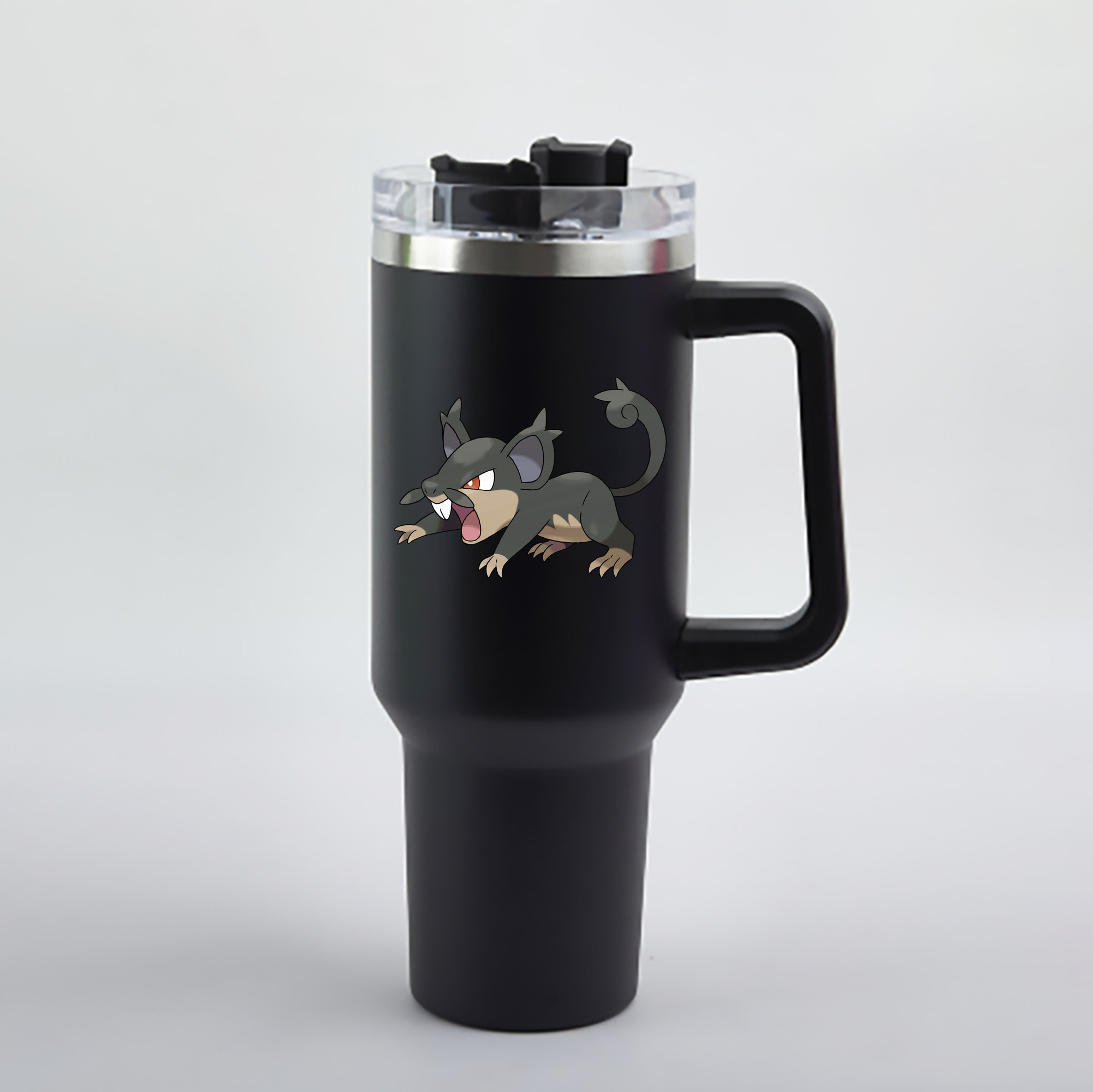 （画像用） ポケットモンスター Pokémon 1200mL車用タンブラー - クリスタルステッカー（プラスチックストロー付き）