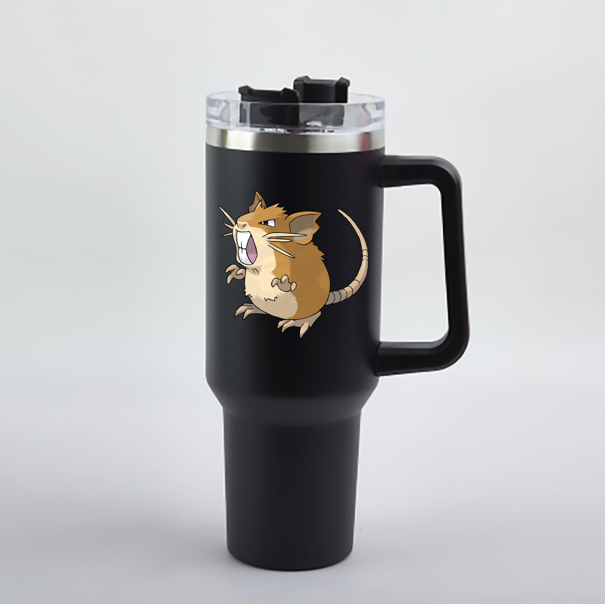 （画像用） ポケットモンスター Pokémon 1200mL車用タンブラー - クリスタルステッカー（プラスチックストロー付き）