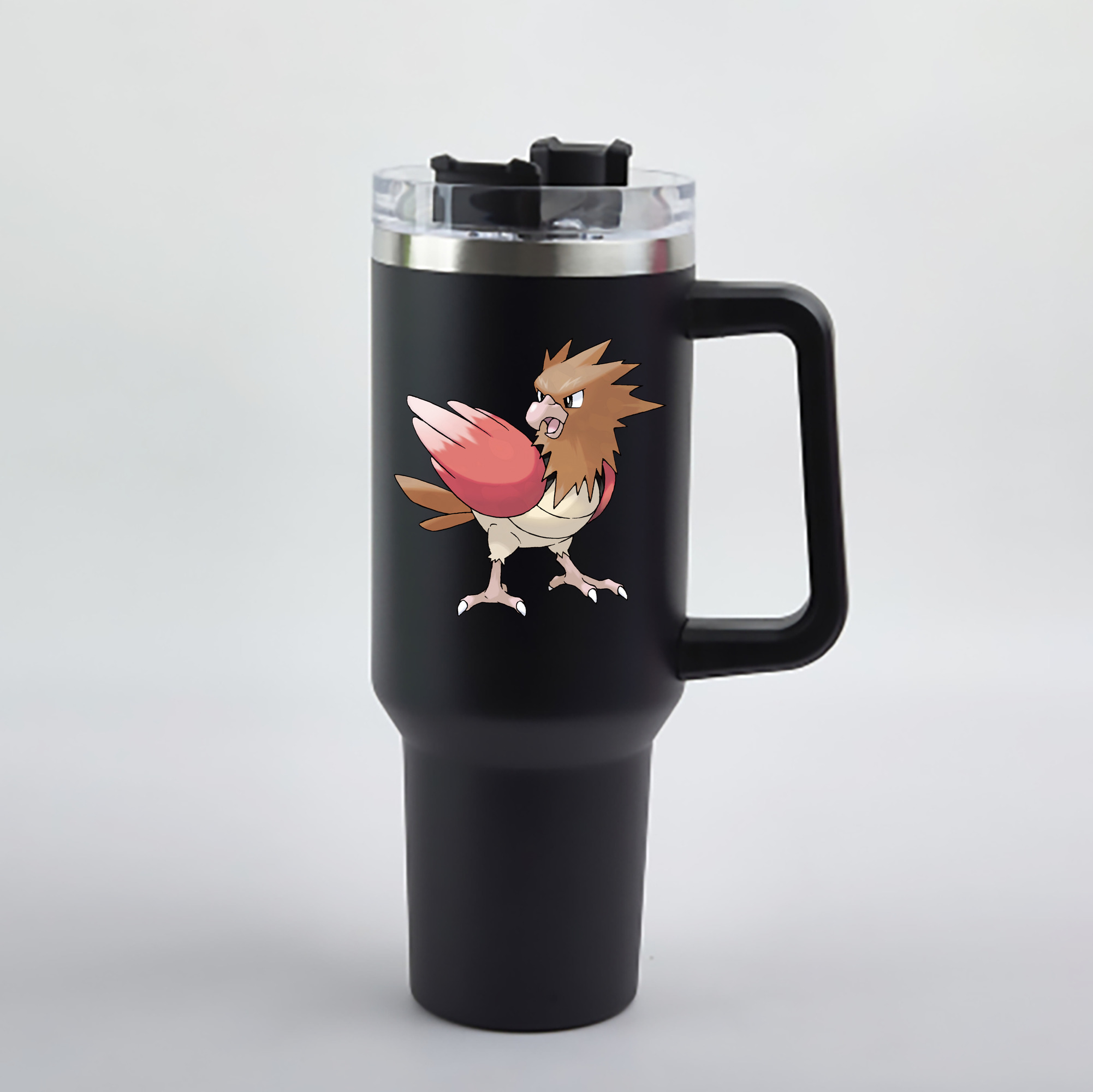 （画像用） ポケットモンスター Pokémon 1200mL車用タンブラー - クリスタルステッカー（プラスチックストロー付き）