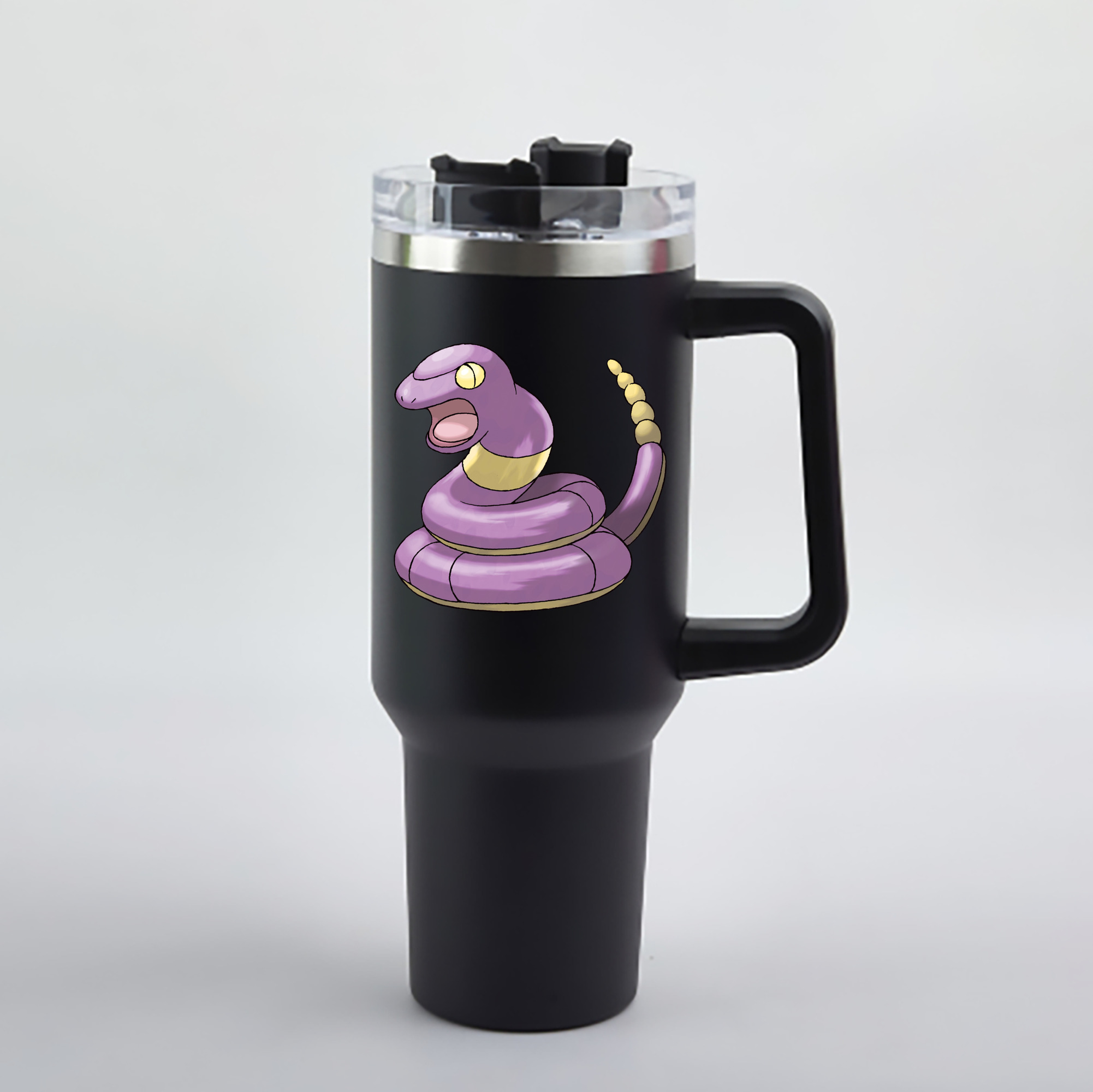 （画像用） ポケットモンスター Pokémon 1200mL車用タンブラー - クリスタルステッカー（プラスチックストロー付き）