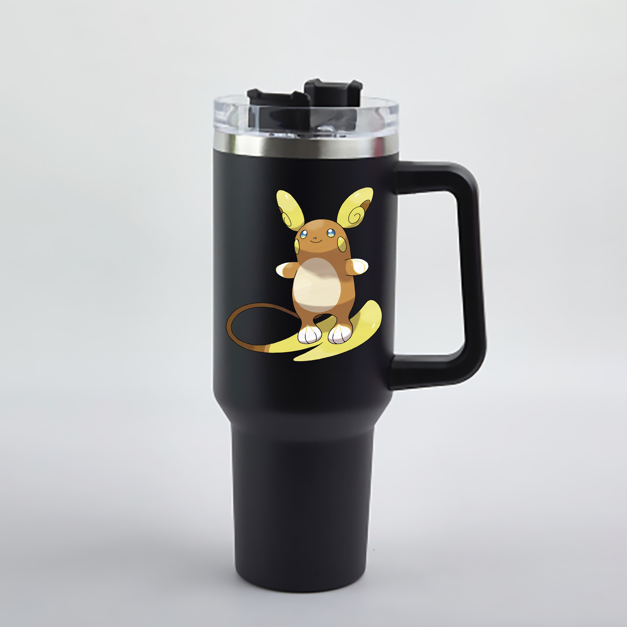 （画像用） ポケットモンスター Pokémon 1200mL車用タンブラー - クリスタルステッカー（プラスチックストロー付き）