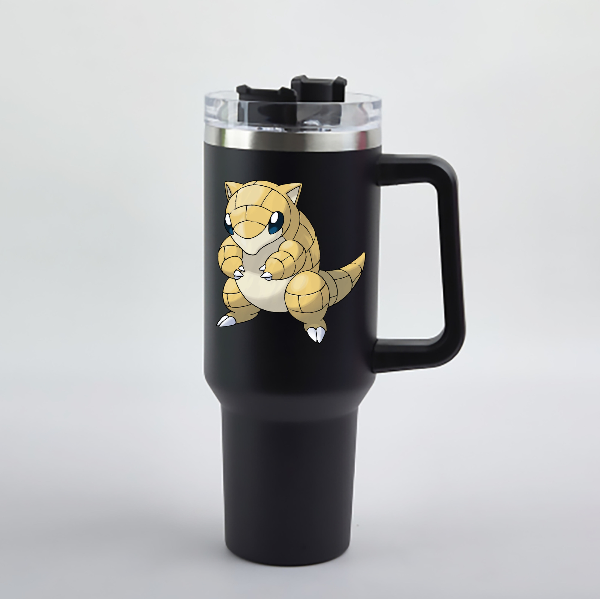（画像用） ポケットモンスター Pokémon 1200mL車用タンブラー - クリスタルステッカー（プラスチックストロー付き）