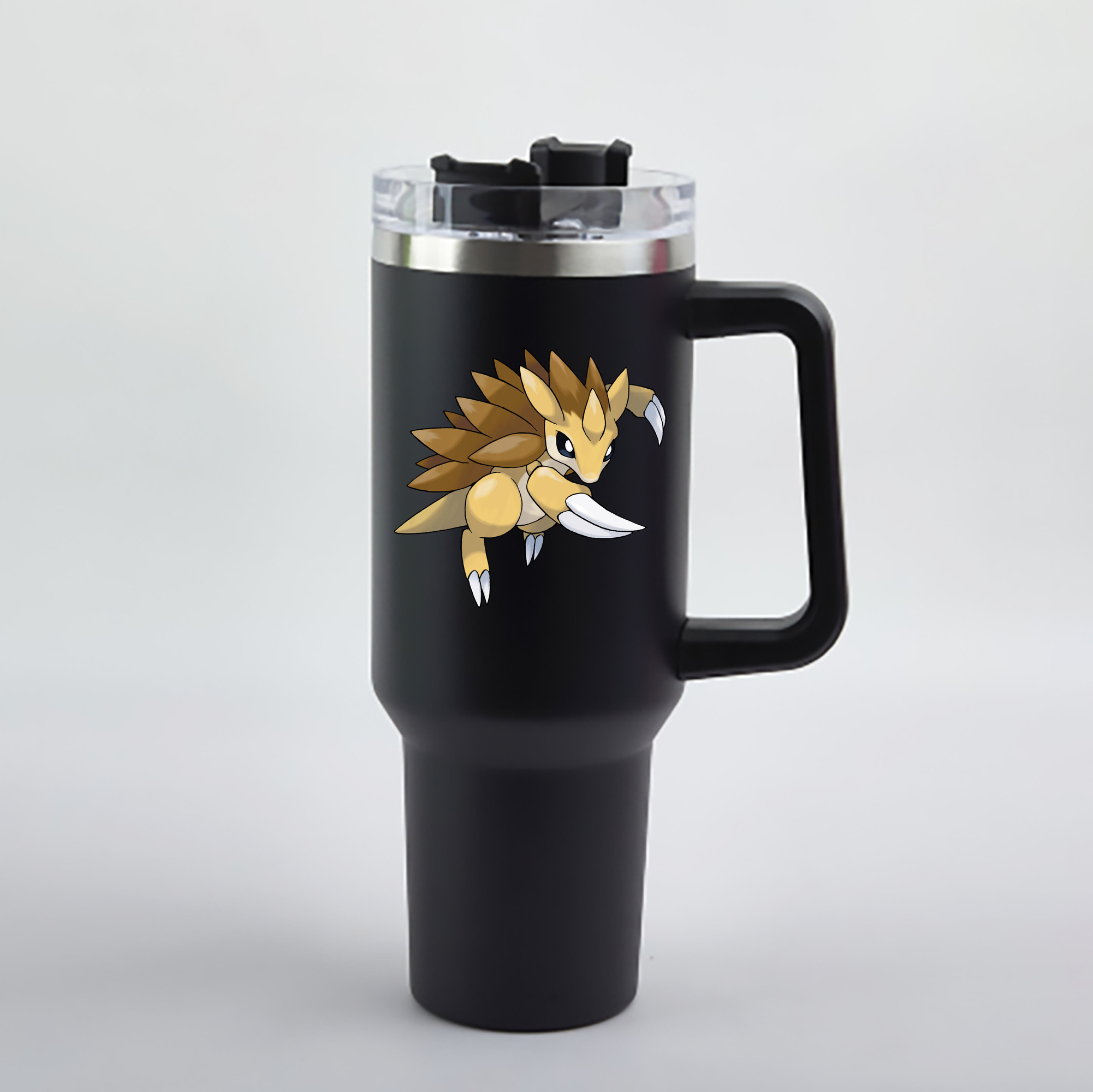 （画像用） ポケットモンスター Pokémon 1200mL車用タンブラー - クリスタルステッカー（プラスチックストロー付き）