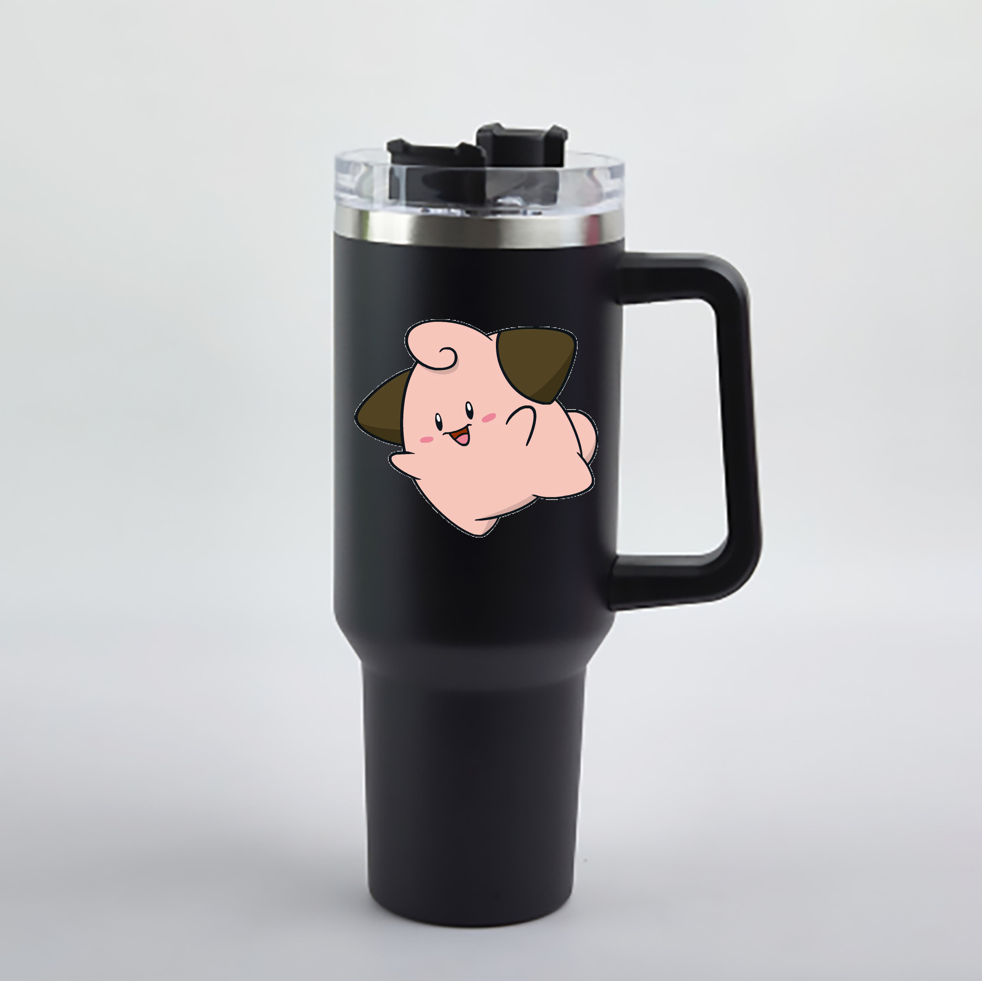 （画像用） ポケットモンスター Pokémon 1200mL車用タンブラー - クリスタルステッカー（プラスチックストロー付き）