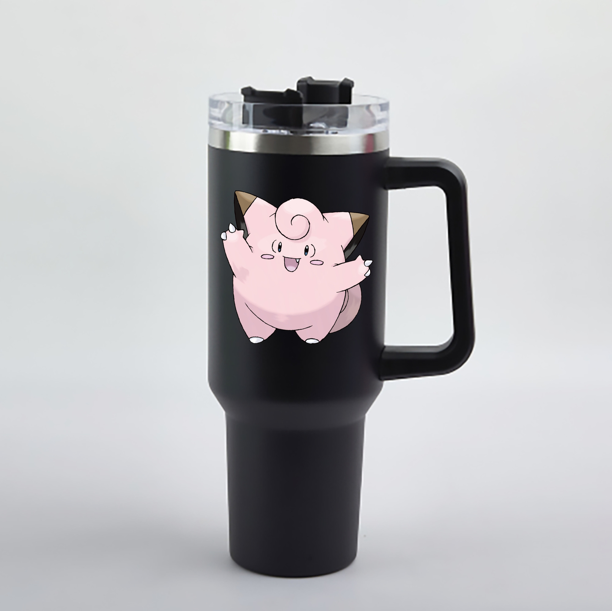 （画像用） ポケットモンスター Pokémon 1200mL車用タンブラー - クリスタルステッカー（プラスチックストロー付き）