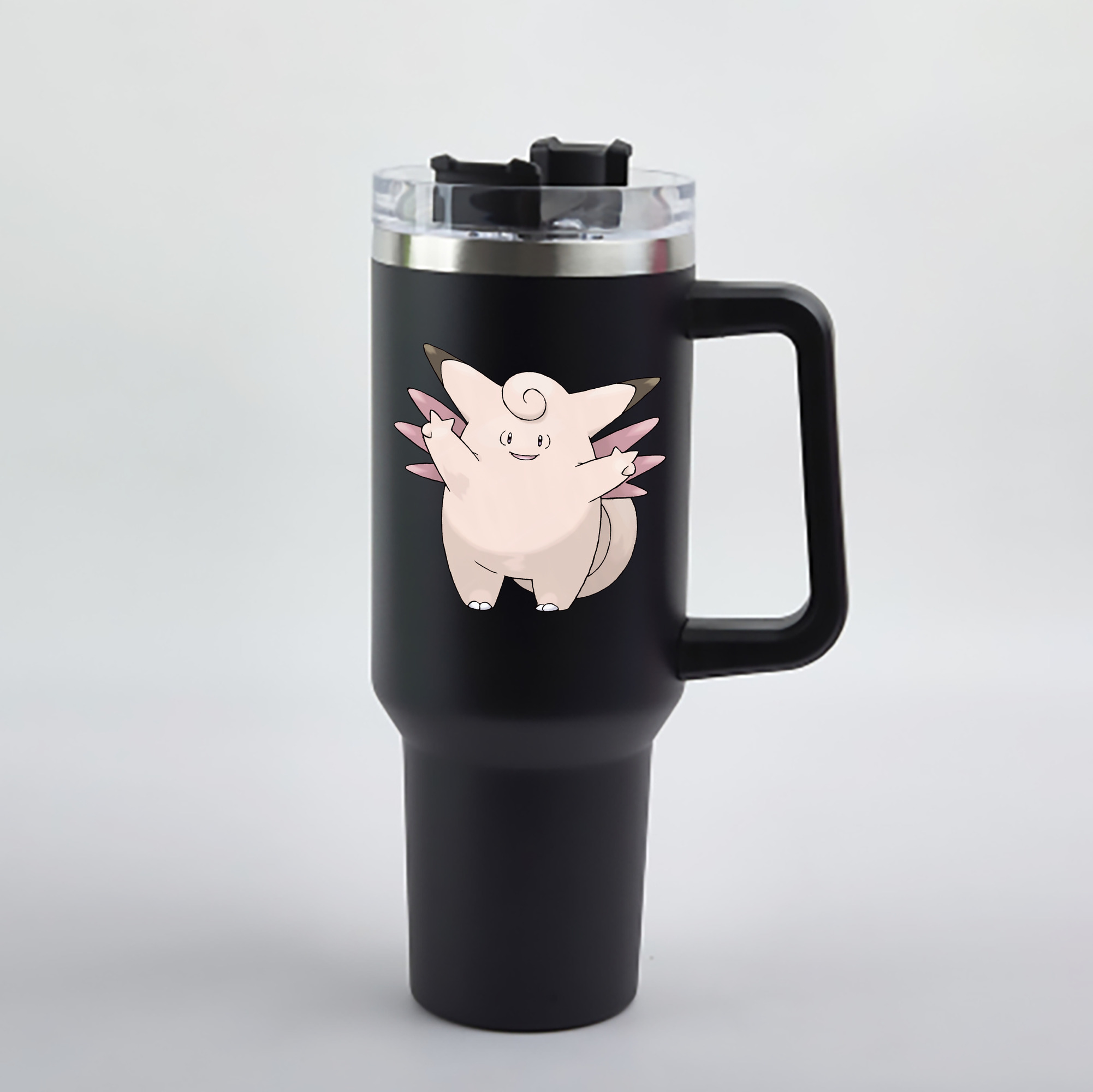 （画像用） ポケットモンスター Pokémon 1200mL車用タンブラー - クリスタルステッカー（プラスチックストロー付き）