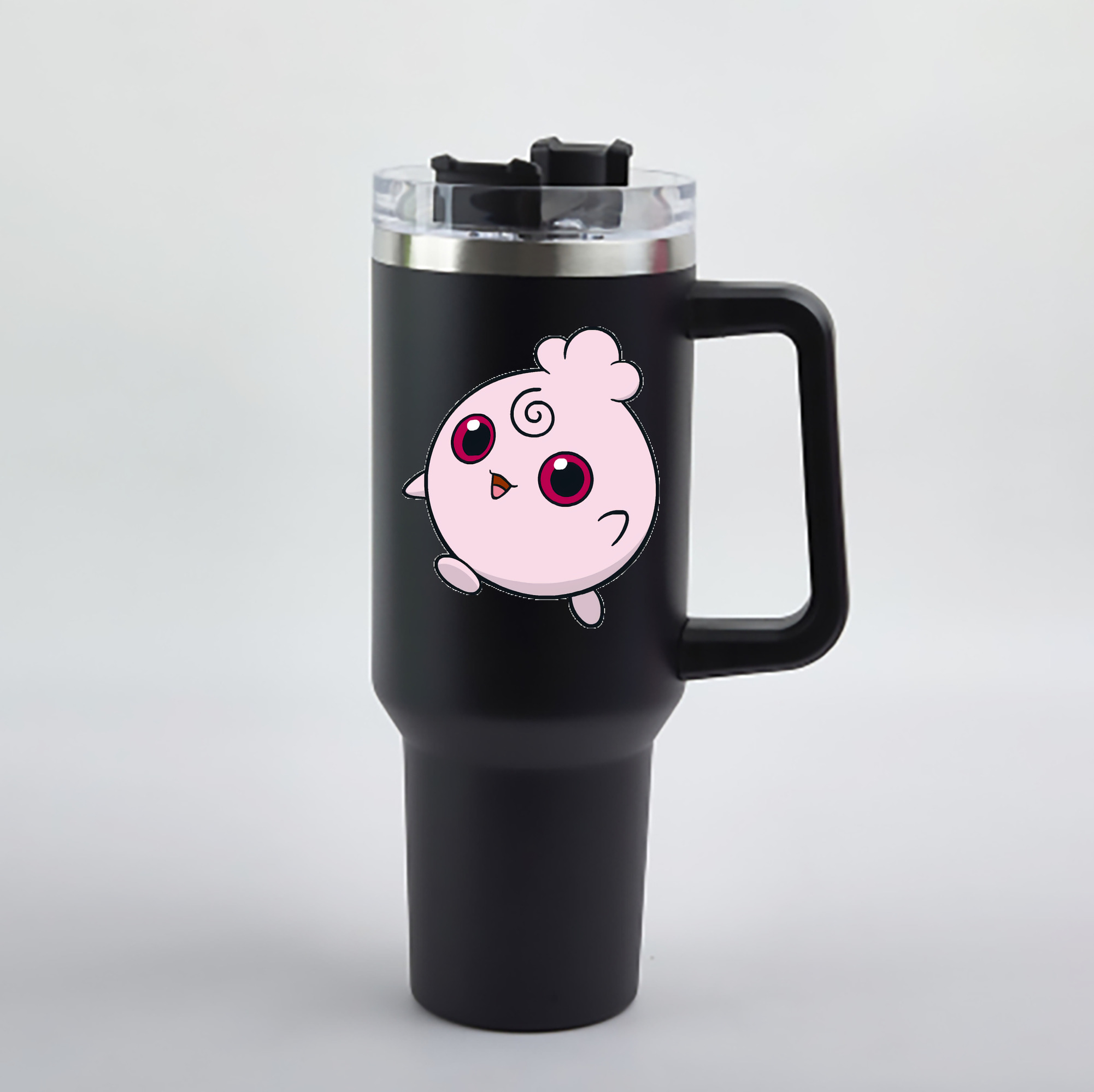 （画像用） ポケットモンスター Pokémon 1200mL車用タンブラー - クリスタルステッカー（プラスチックストロー付き）