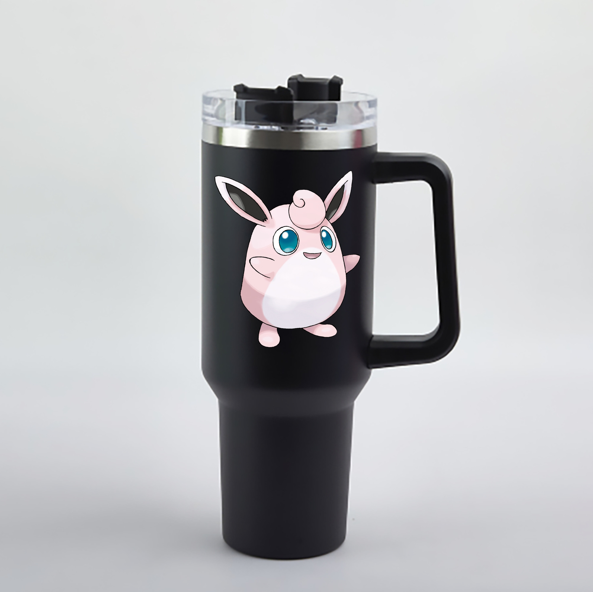 （画像用） ポケットモンスター Pokémon 1200mL車用タンブラー - クリスタルステッカー（プラスチックストロー付き）