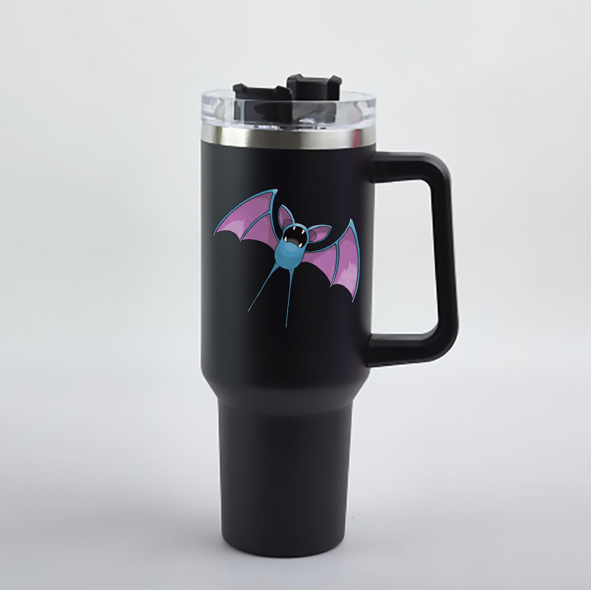 （画像用） ポケットモンスター Pokémon 1200mL車用タンブラー - クリスタルステッカー（プラスチックストロー付き）