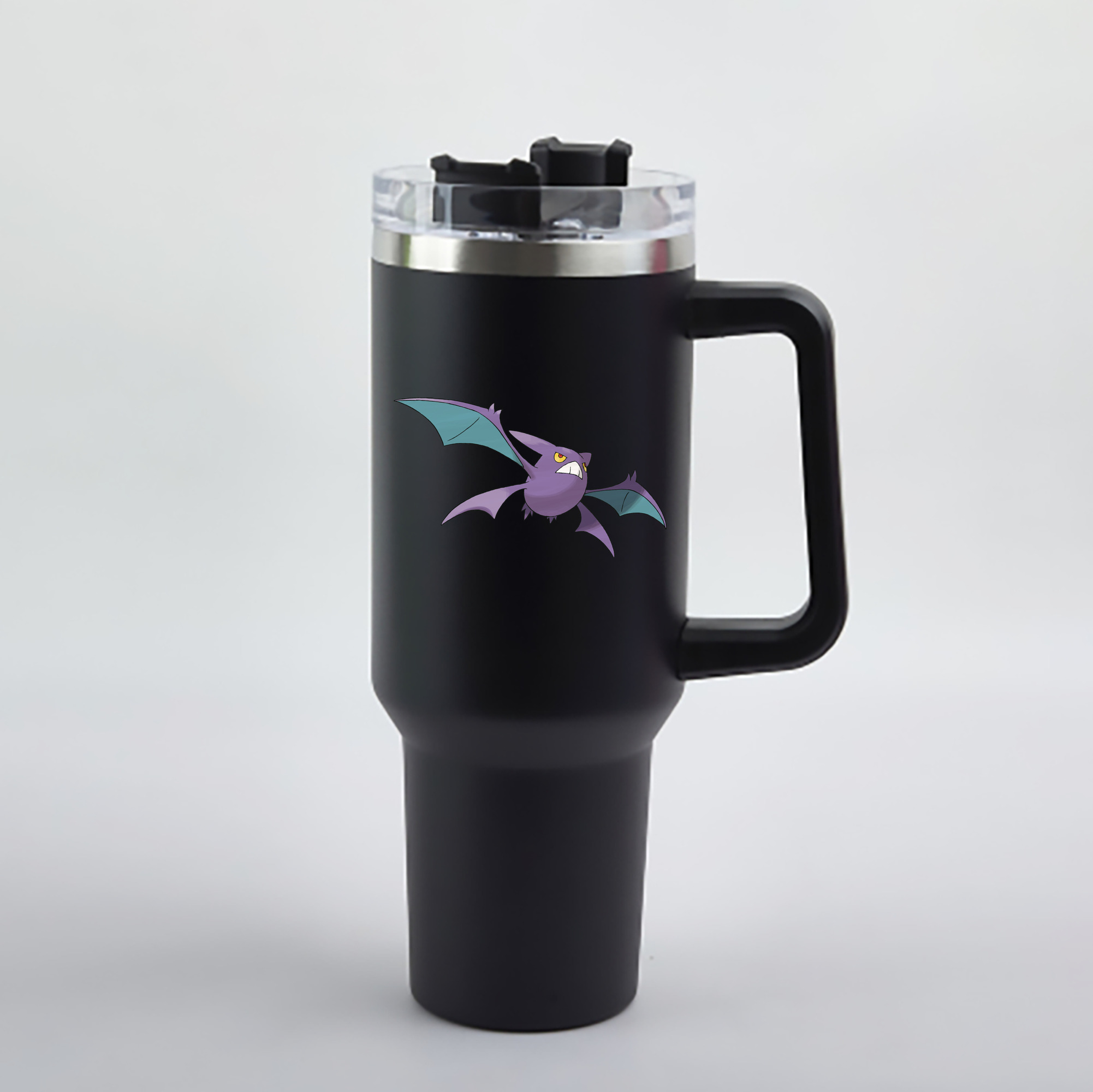 （画像用） ポケットモンスター Pokémon 1200mL車用タンブラー - クリスタルステッカー（プラスチックストロー付き）
