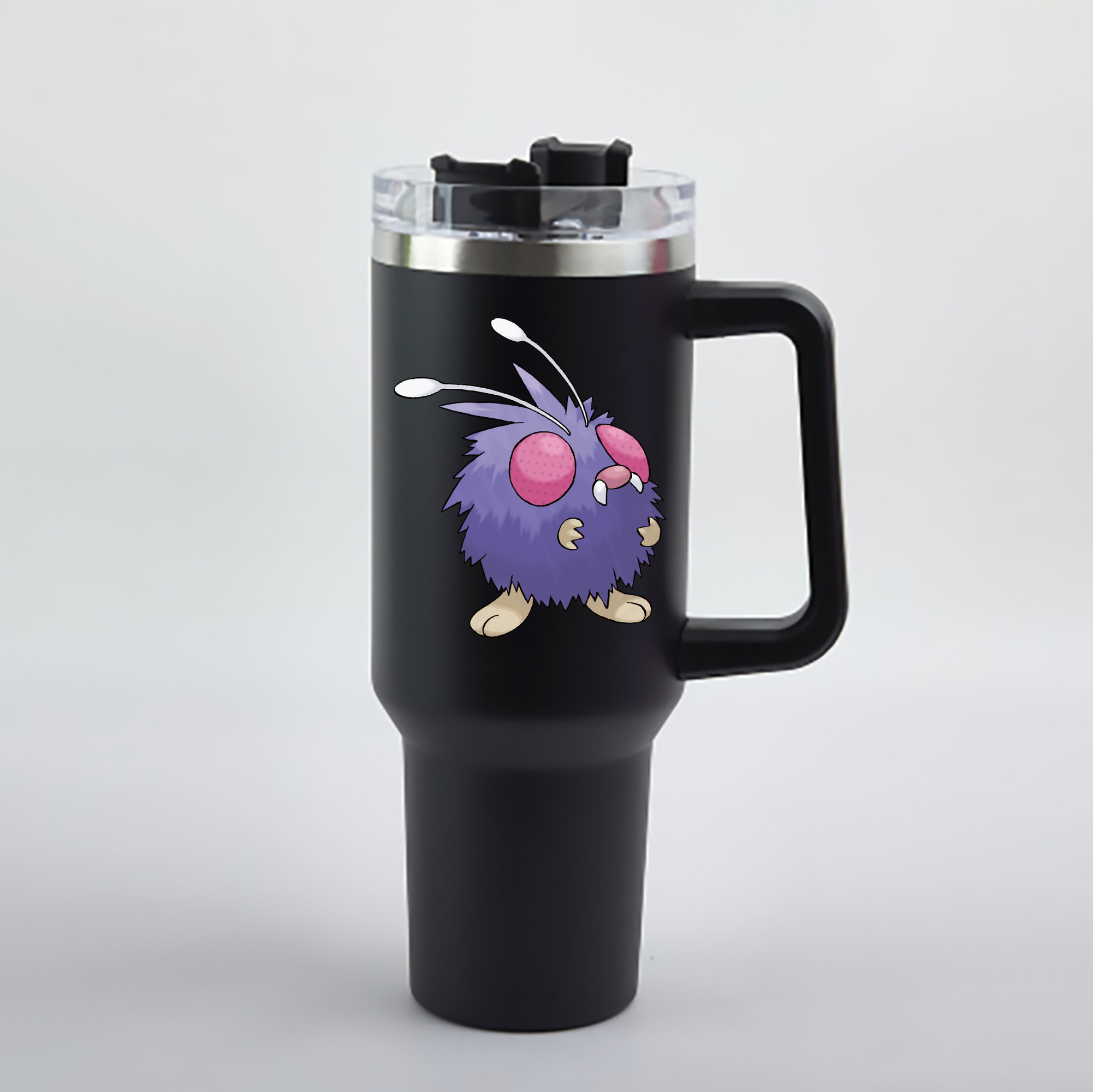 （画像用） ポケットモンスター Pokémon 1200mL車用タンブラー - クリスタルステッカー（プラスチックストロー付き）