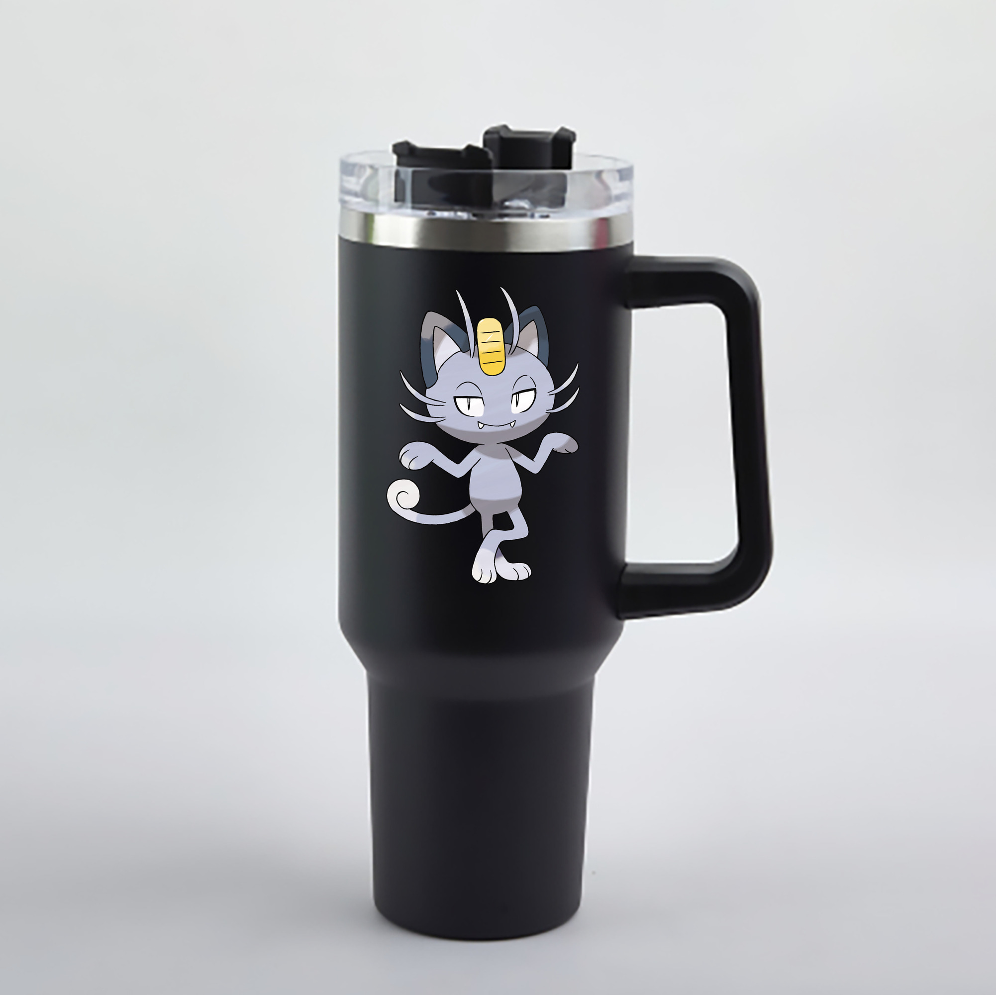 （画像用） ポケットモンスター Pokémon 1200mL車用タンブラー - クリスタルステッカー（プラスチックストロー付き）