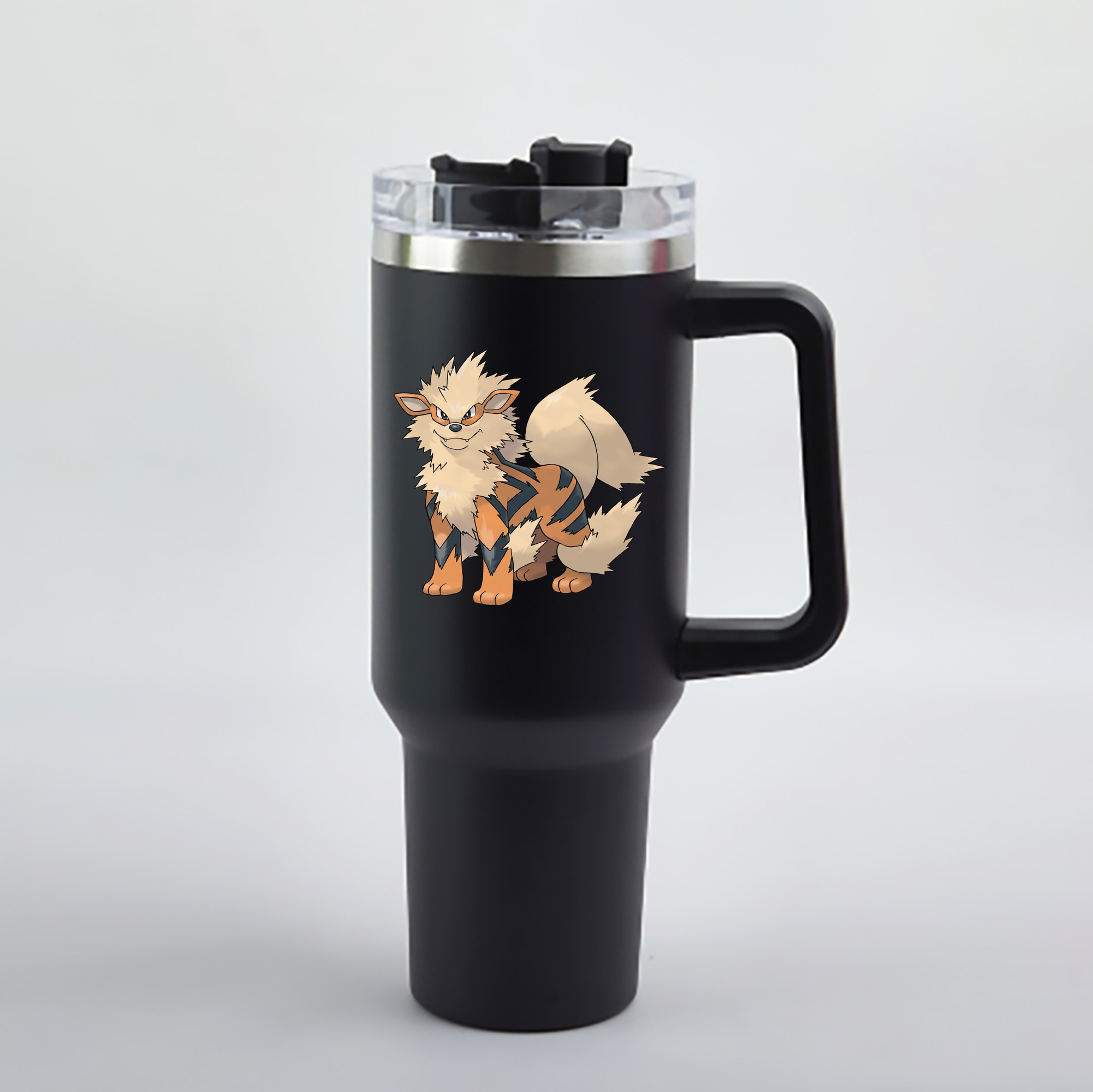 （画像用） ポケットモンスター Pokémon 1200mL車用タンブラー - クリスタルステッカー（プラスチックストロー付き）