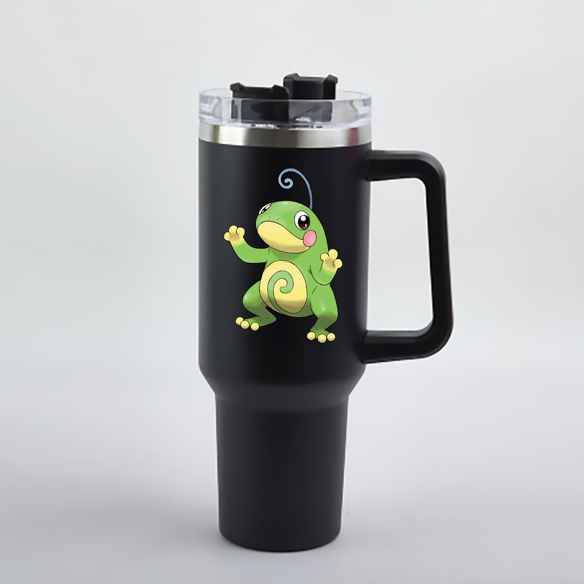 （画像用） ポケットモンスター Pokémon 1200mL車用タンブラー - クリスタルステッカー（プラスチックストロー付き）