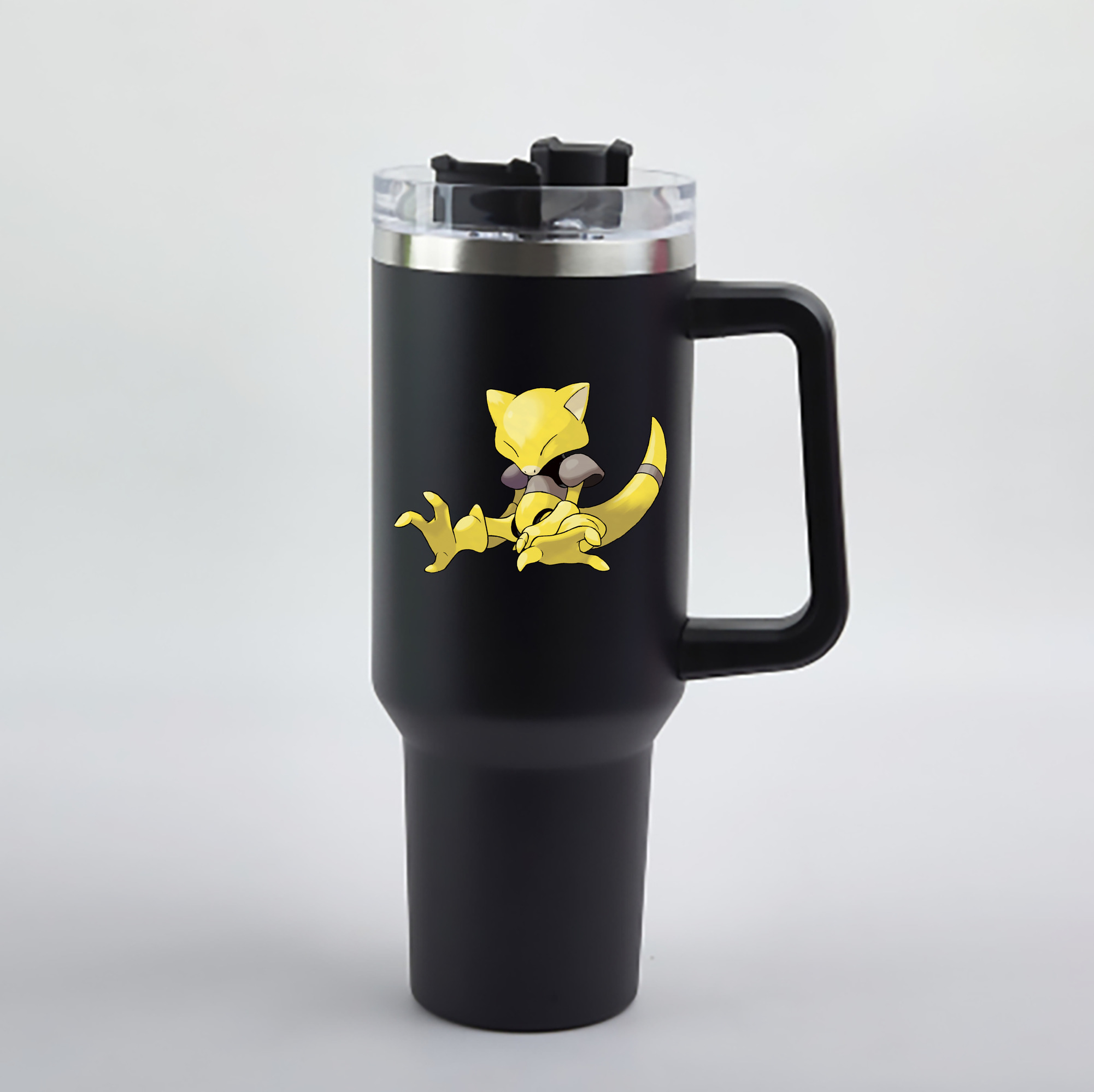 （画像用） ポケットモンスター Pokémon 1200mL車用タンブラー - クリスタルステッカー（プラスチックストロー付き）